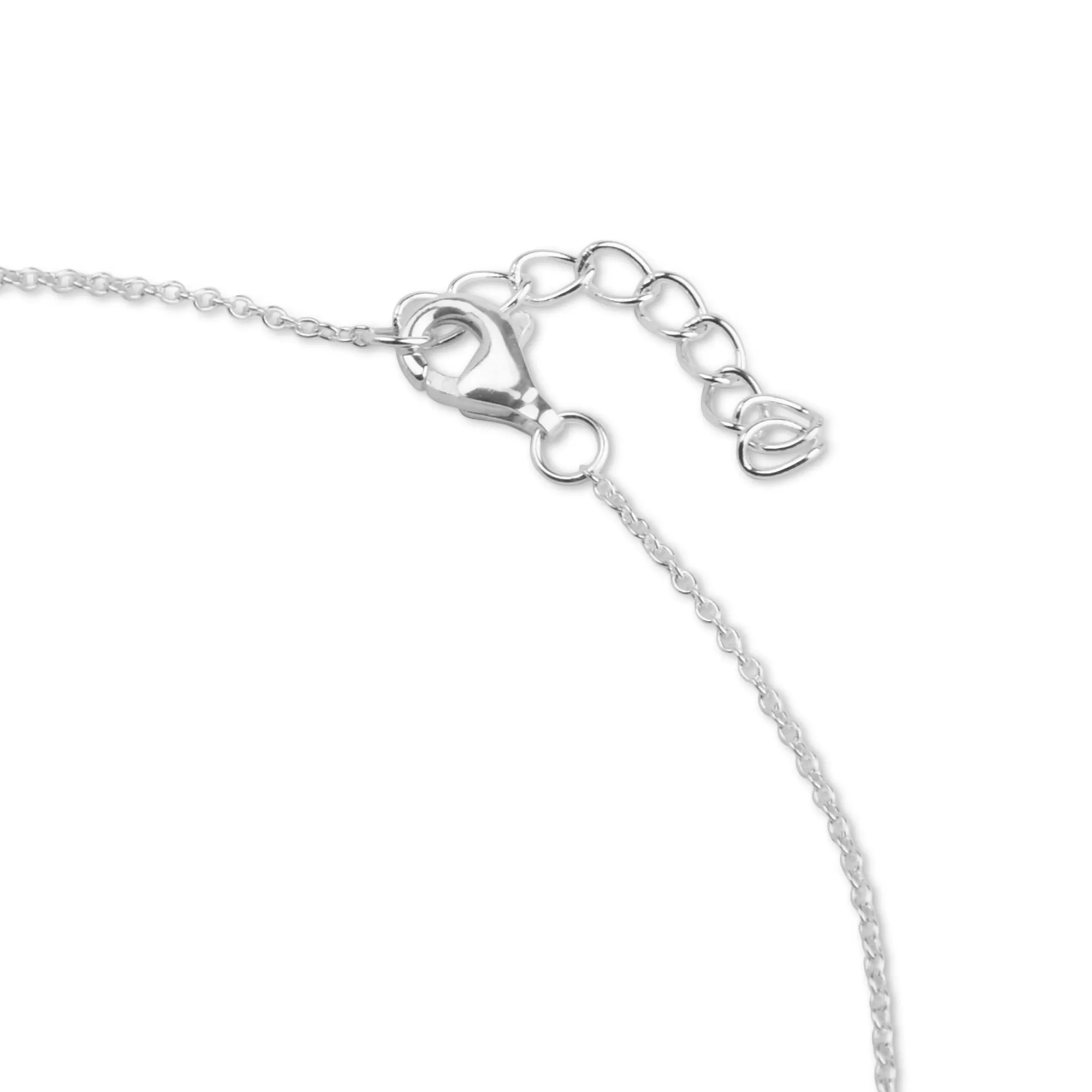 925 Pure Sterling Silver Triple Bead Station Necklace For Women