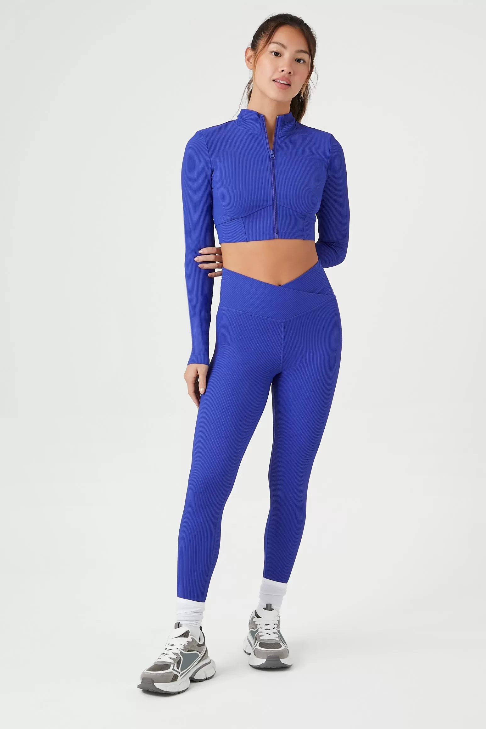 Active Ribbed Surplice Leggings