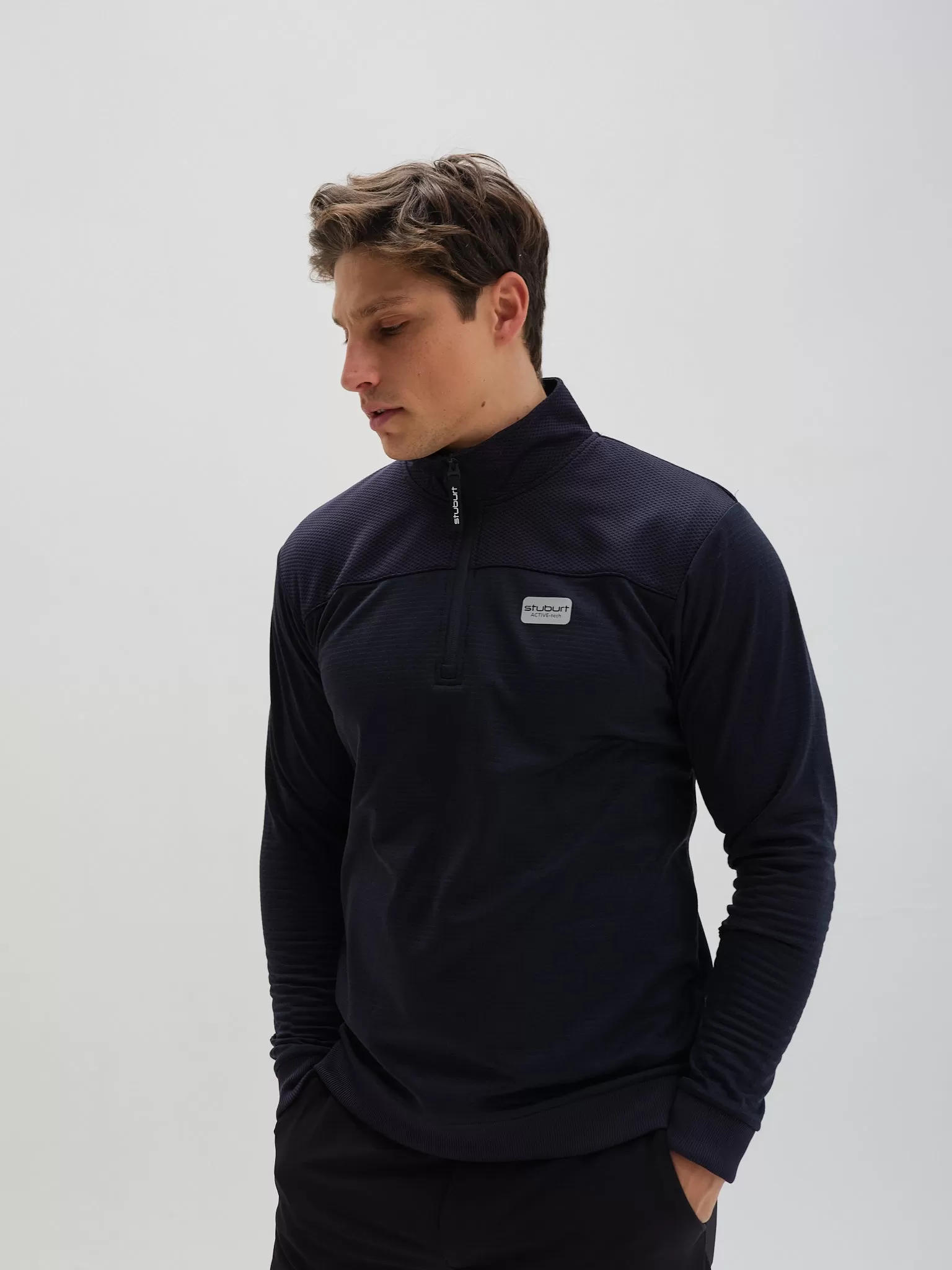 Active-tech Zip Neck Top