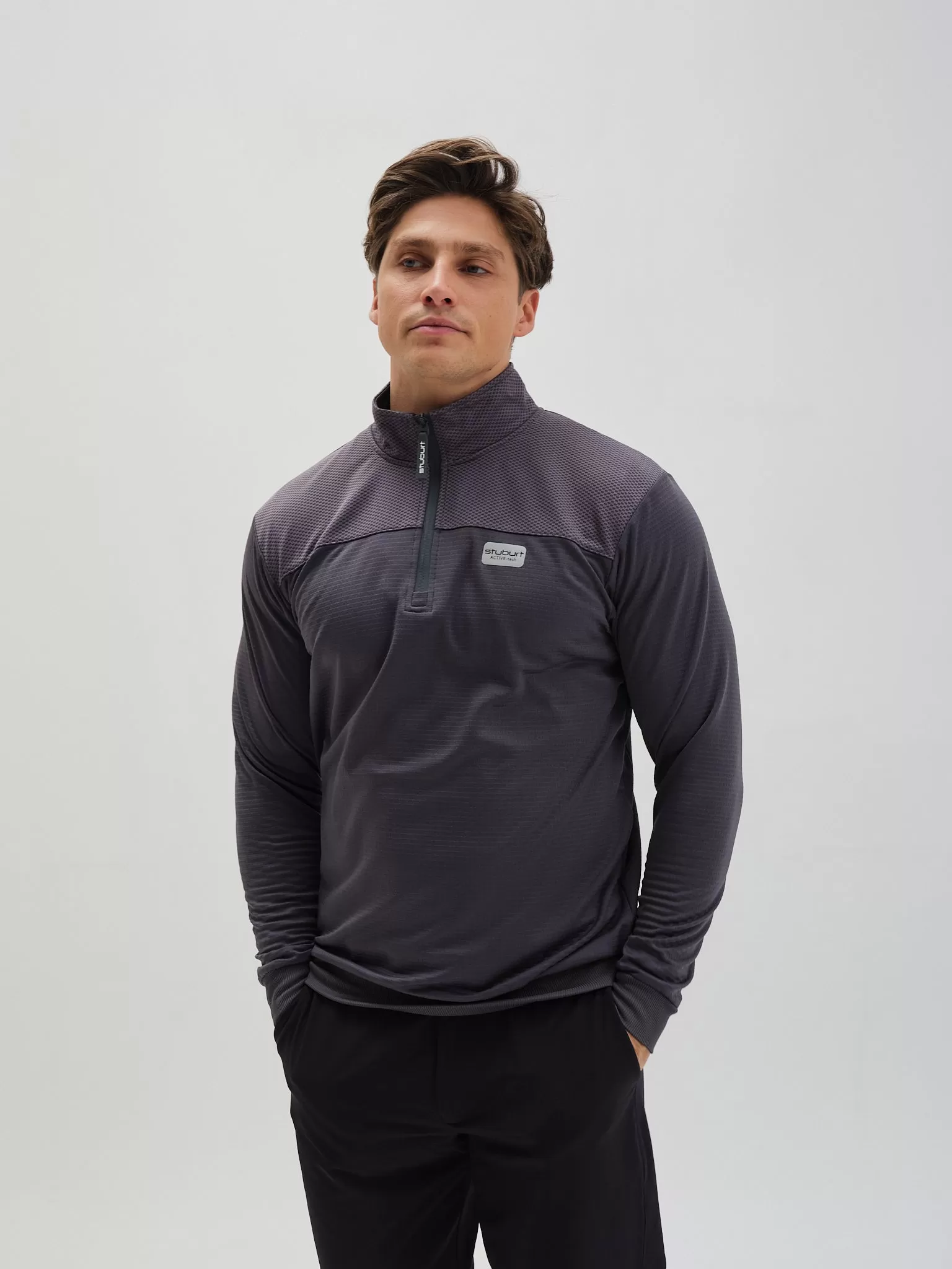 Active-tech Zip Neck Top