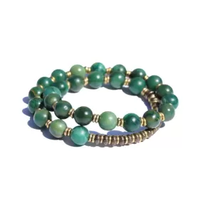 African Jade Wrist Mala Bracelet