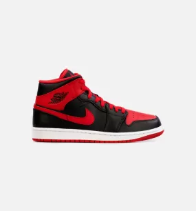 Air Jordan 1 Mid Alternate Bred Mens Lifestyle Shoe - Red/Black