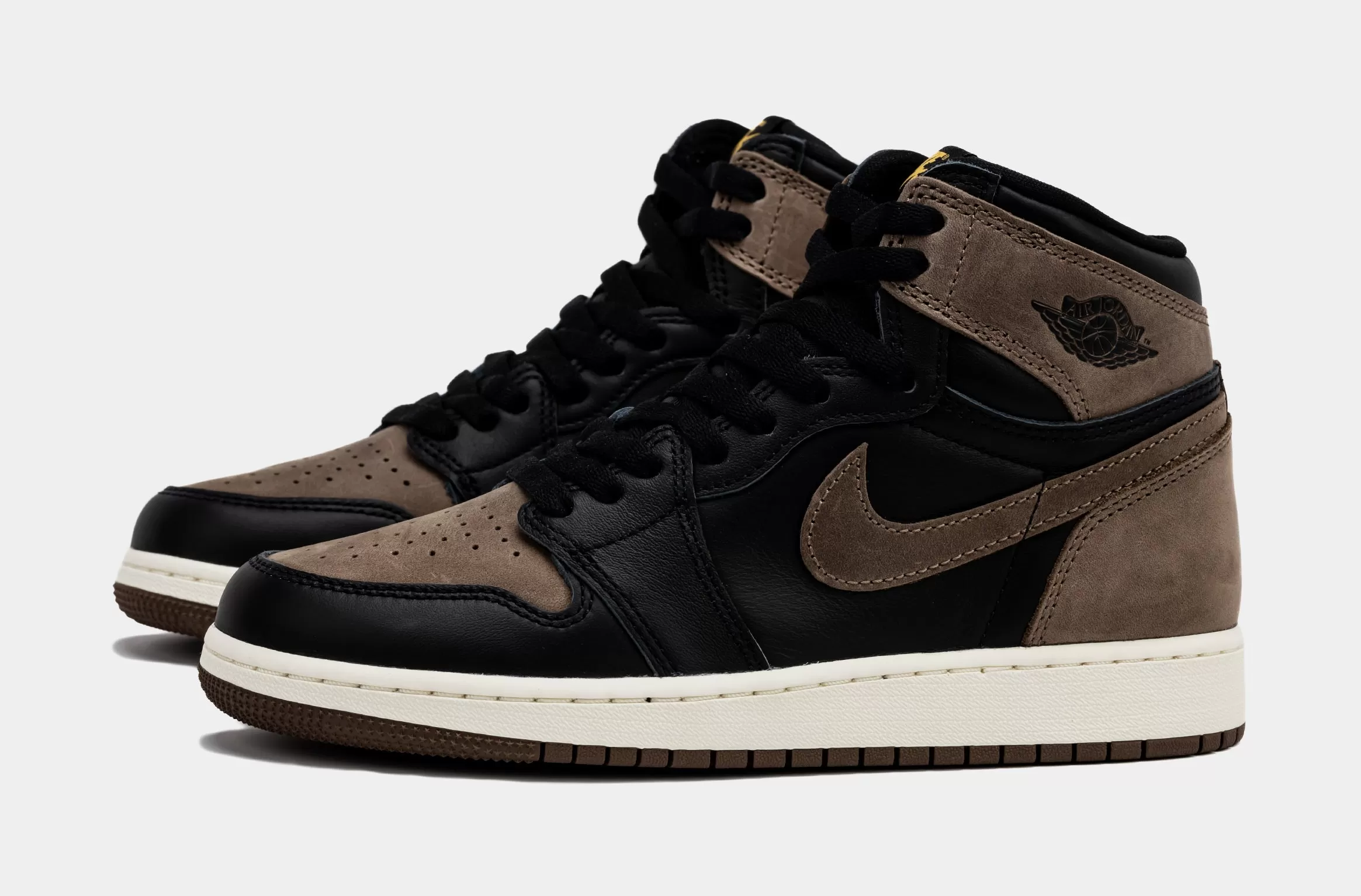 Air Jordan 1 Retro High OG Palomino Grade School Lifestyle Shoes (Black/Metallic Gold/Palomino/Sail)