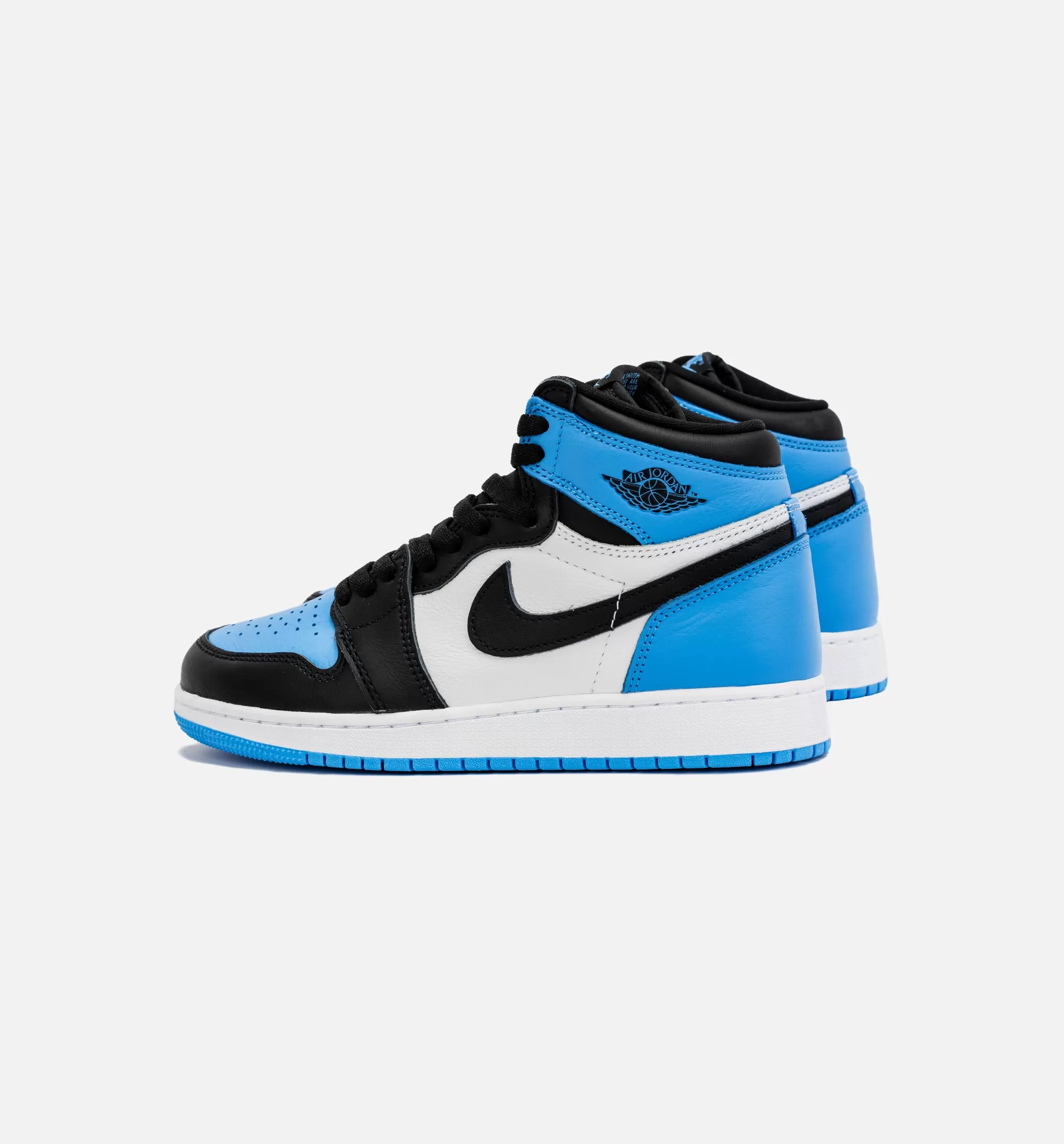 Air Jordan 1 Retro High OG University Blue Grade School Lifestyle Shoe - Black/Blue