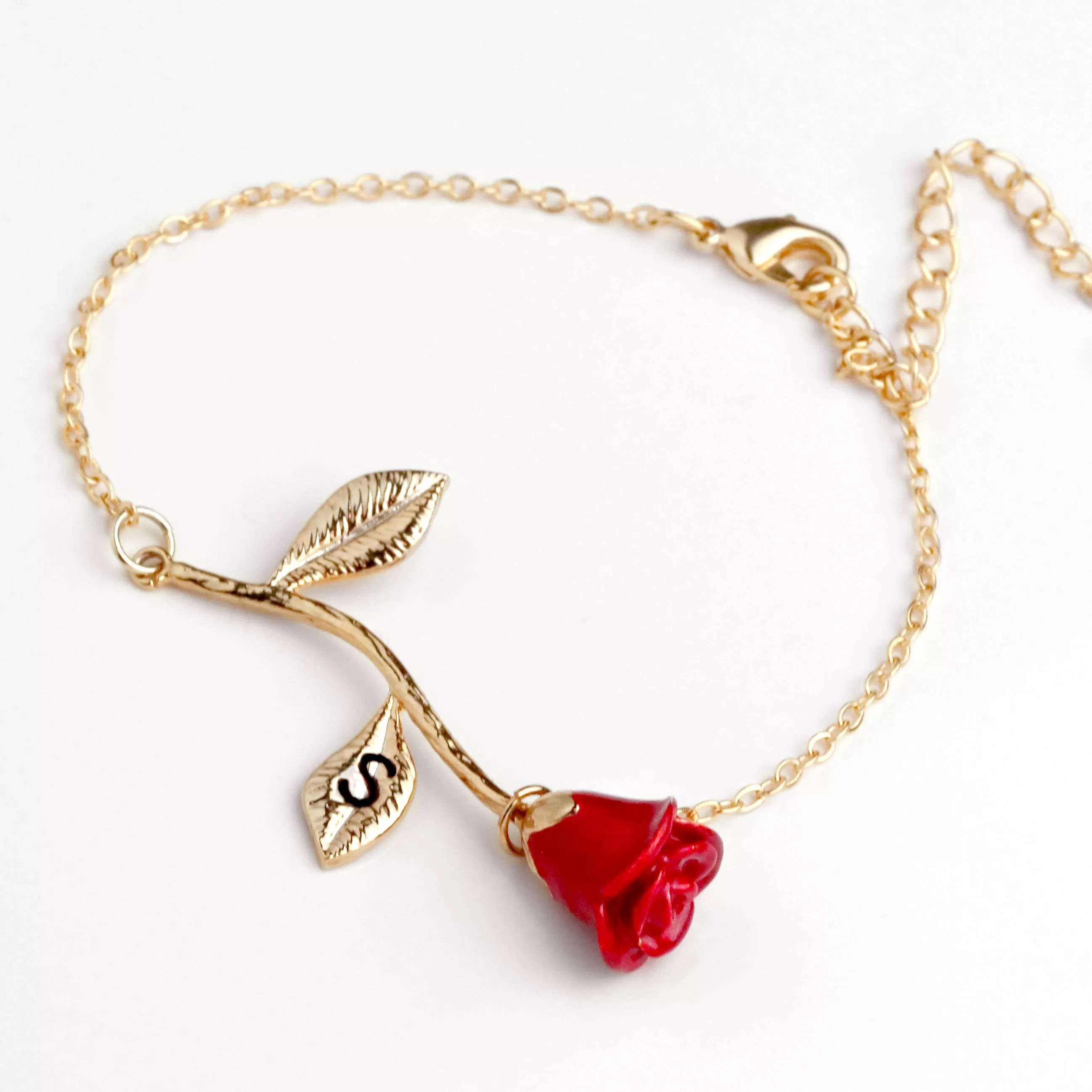 Anni Red Rose Bracelet