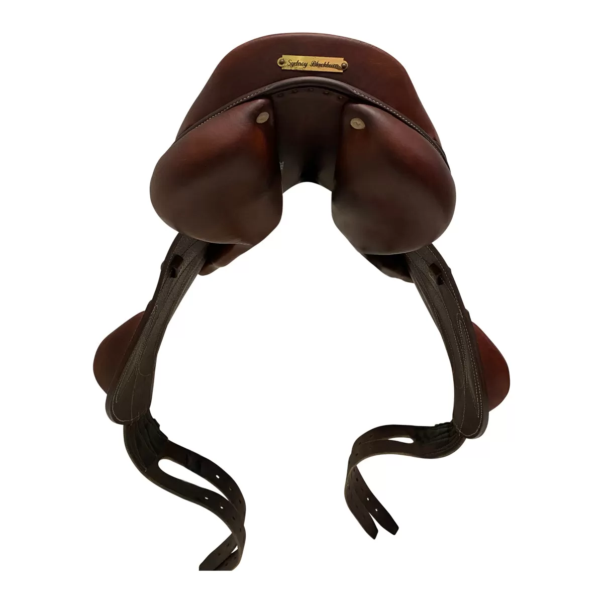 Antarès 2015 Buffalo Monoflap Jump Saddle in Brown - 17.5 Forward Flap