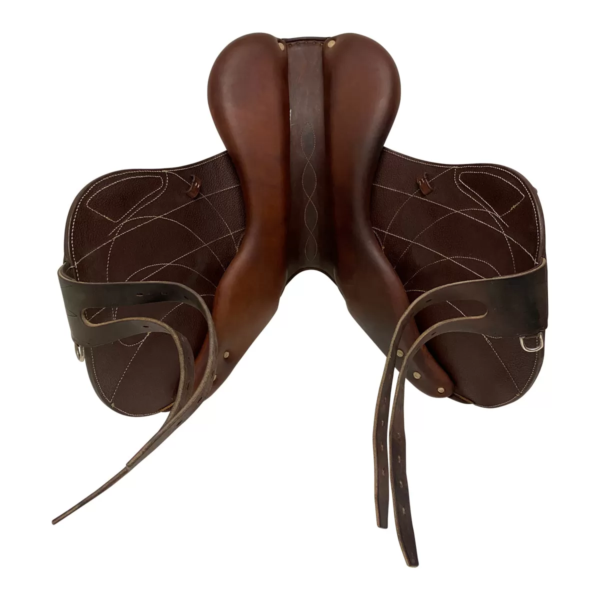 Antarès 2015 Buffalo Monoflap Jump Saddle in Brown - 17.5 Forward Flap