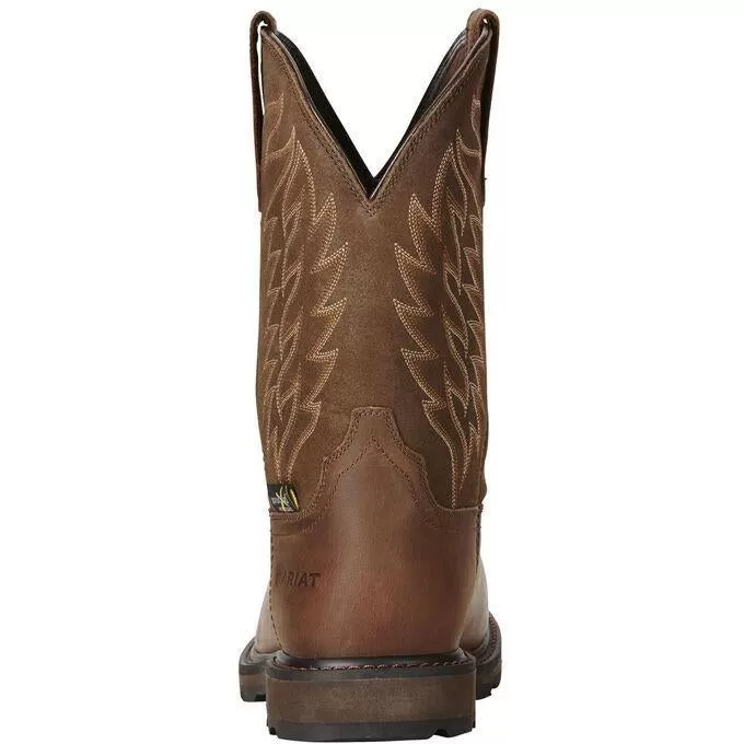 Ariat Men's Groundbreaker 10" Stl Toe WP MetGuard Western Work Boot - 10020063