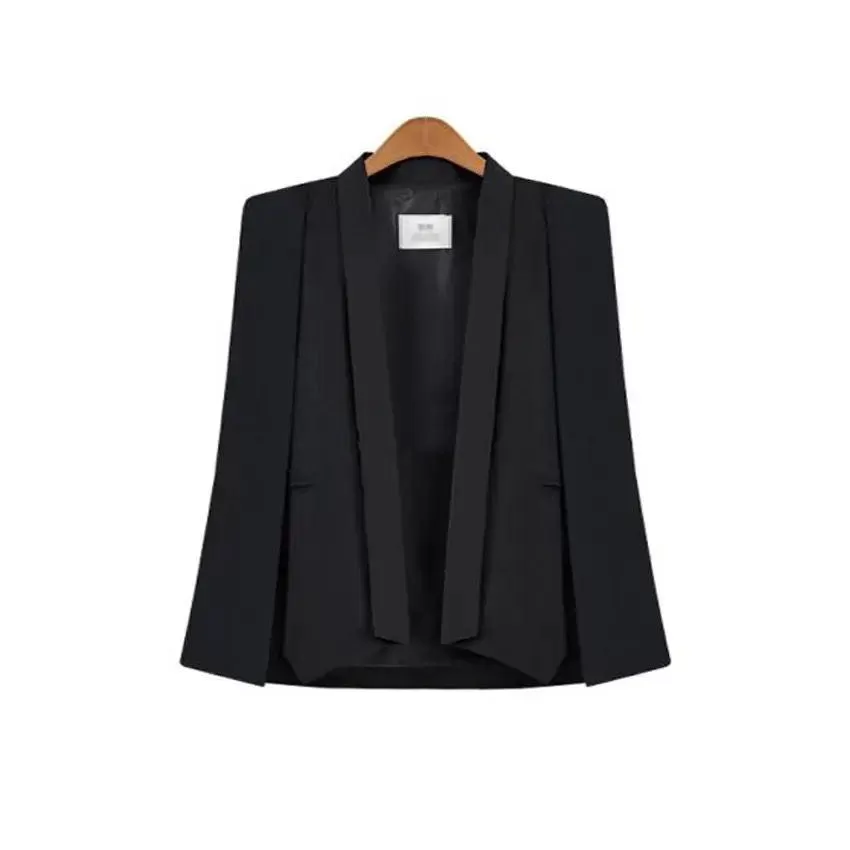 Aurora Cape Blazer in WhiteandBlack