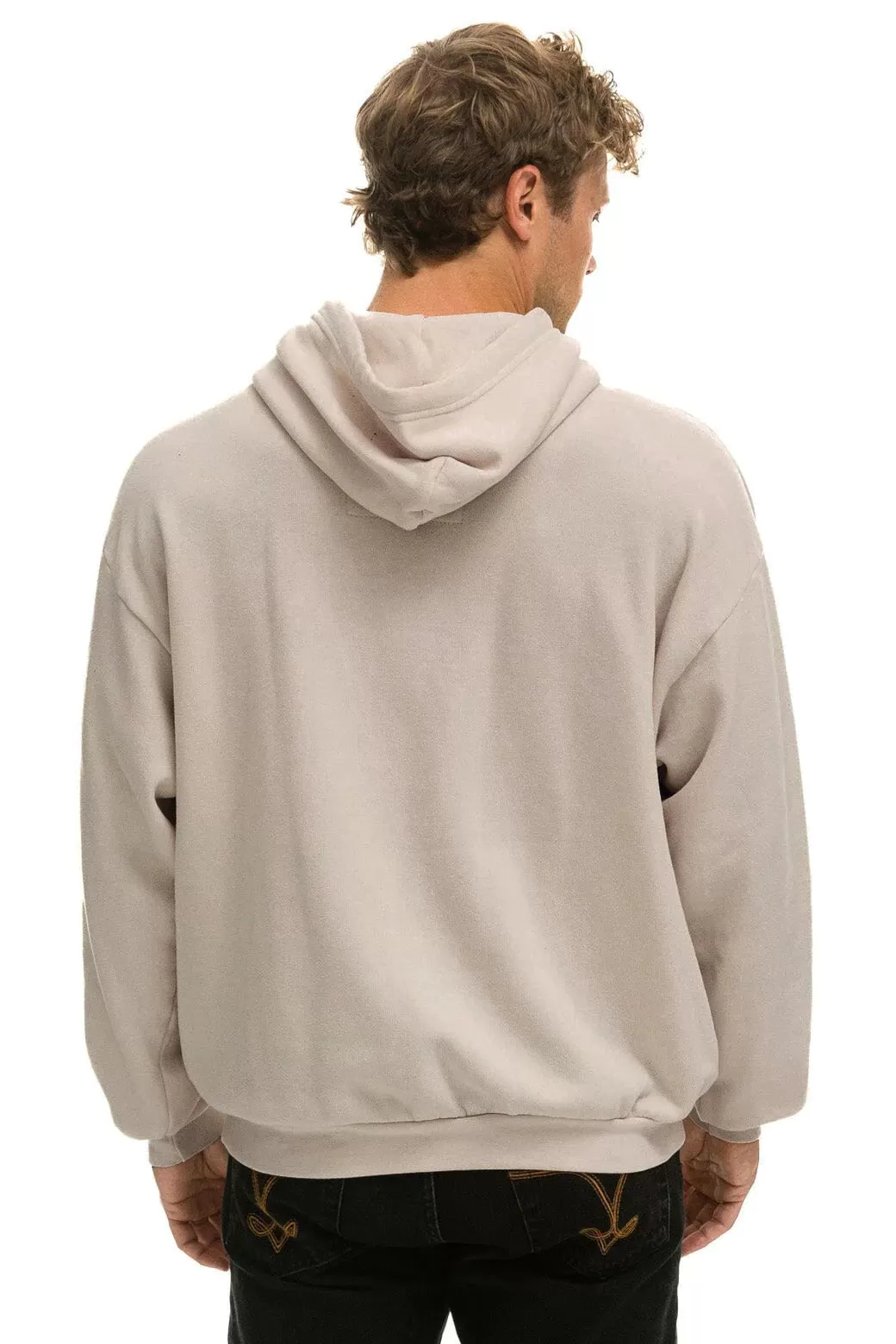 Aviator Nation LOGO PULLOVER RELAXED HOODIE - SAND