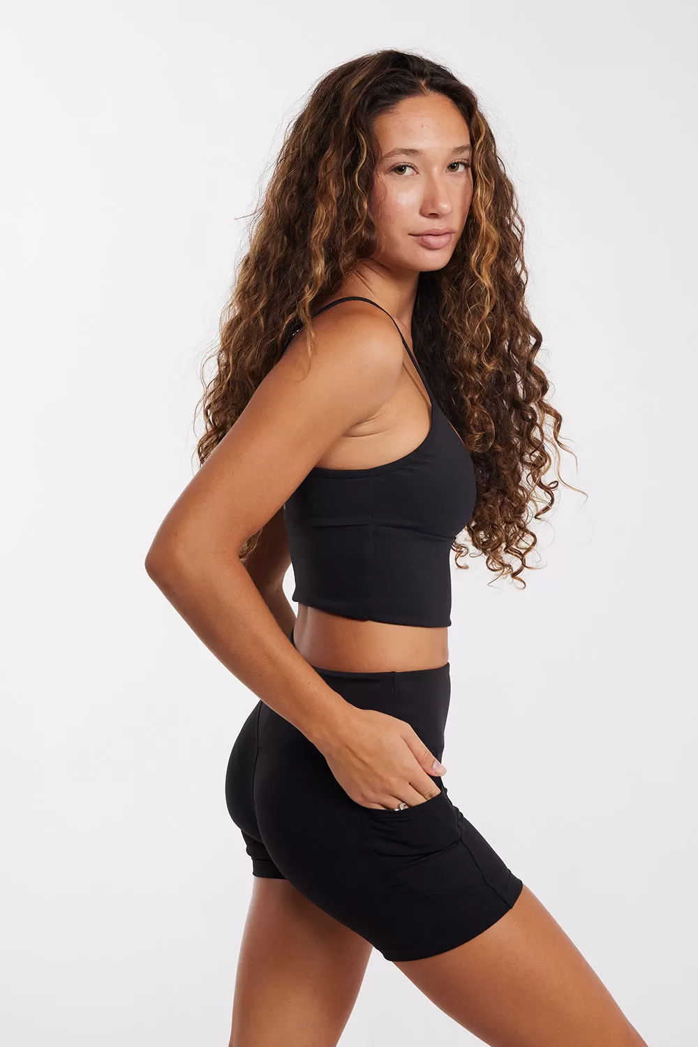 Benoa Swim Active Tank Top in Black