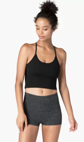 Beyond Yoga Spacedye Slim Racerback Cropped Tank - Darkest Night