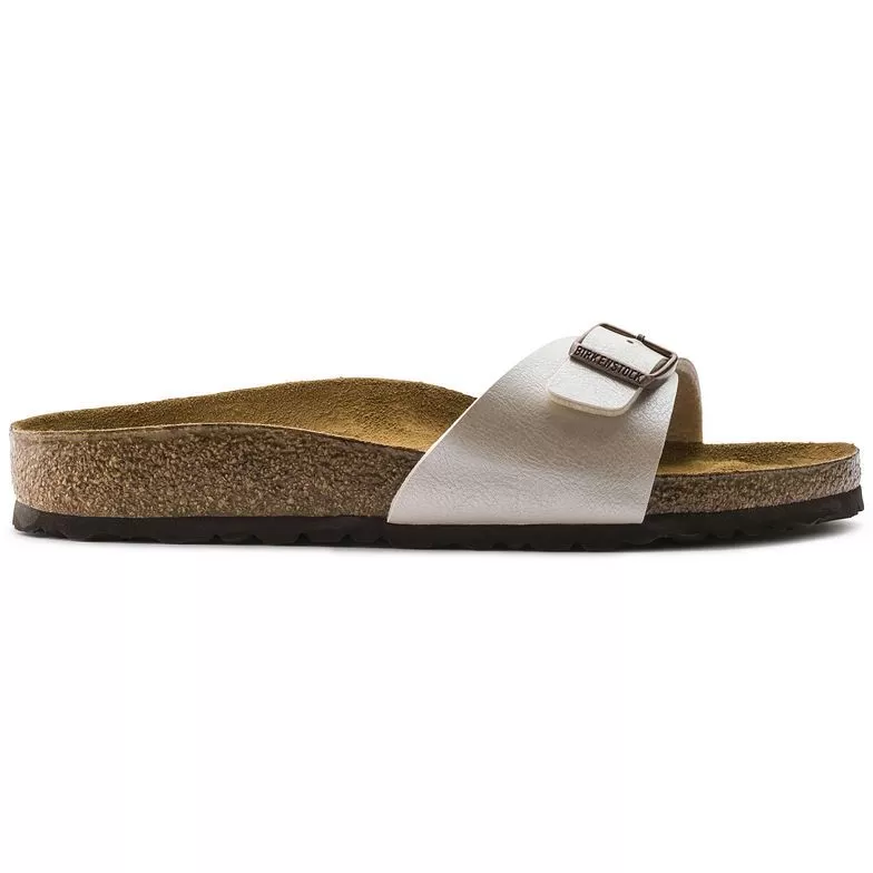 Birkenstock Madrid Birko-Flor Graceful Pearl White Sandals