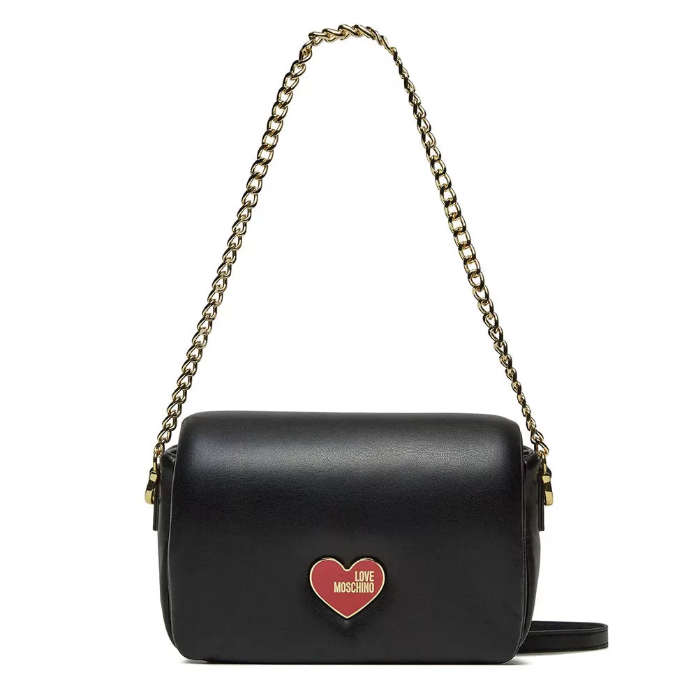 Borsa Donna a Spalla con Tracolla LOVE MOSCHINO linea Marshmallow Nera