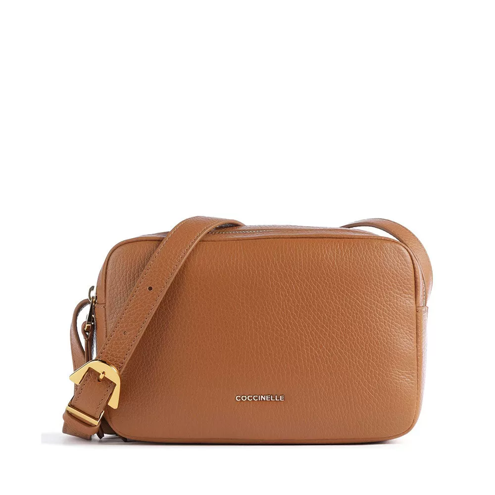 Borsa Donna a Tracolla COCCINELLE in Pelle linea Gleen colore Cuir