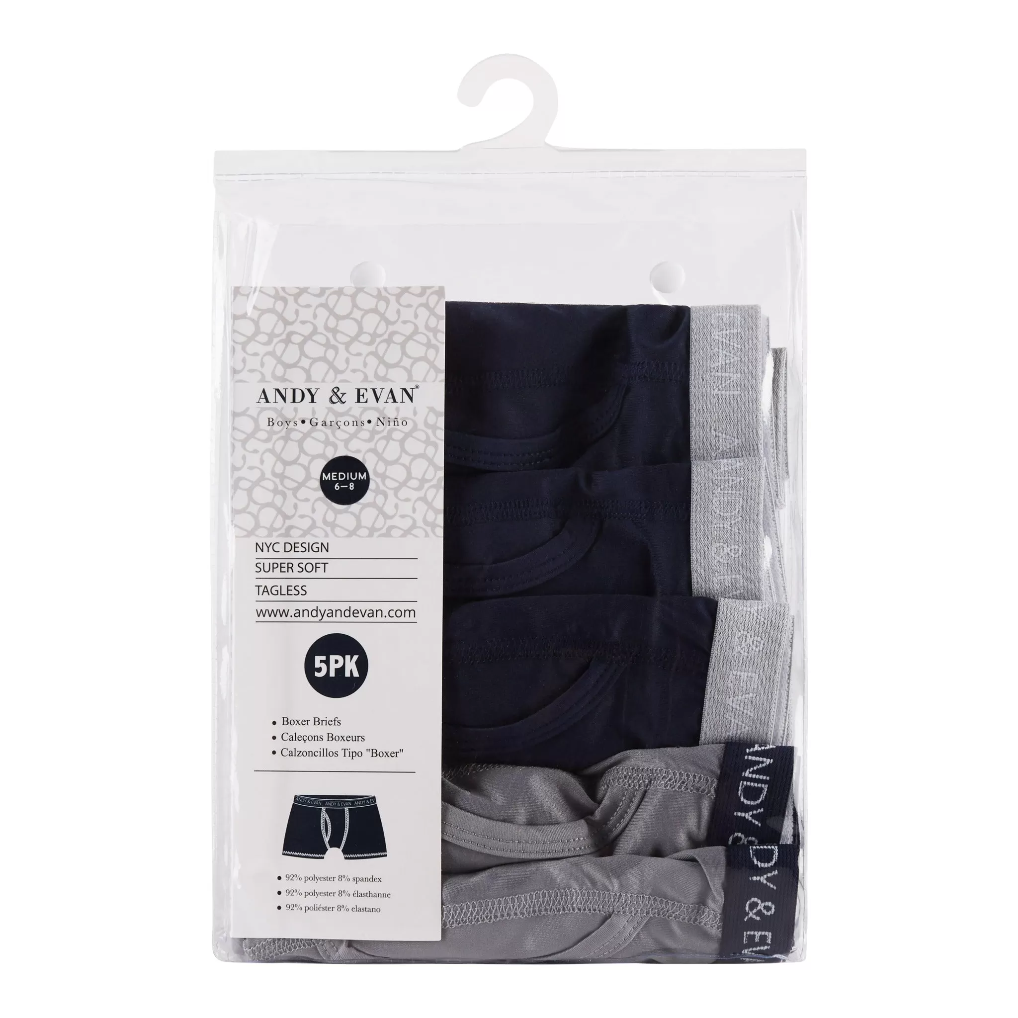 Boys Active Boxer Briefs | 5-Pack