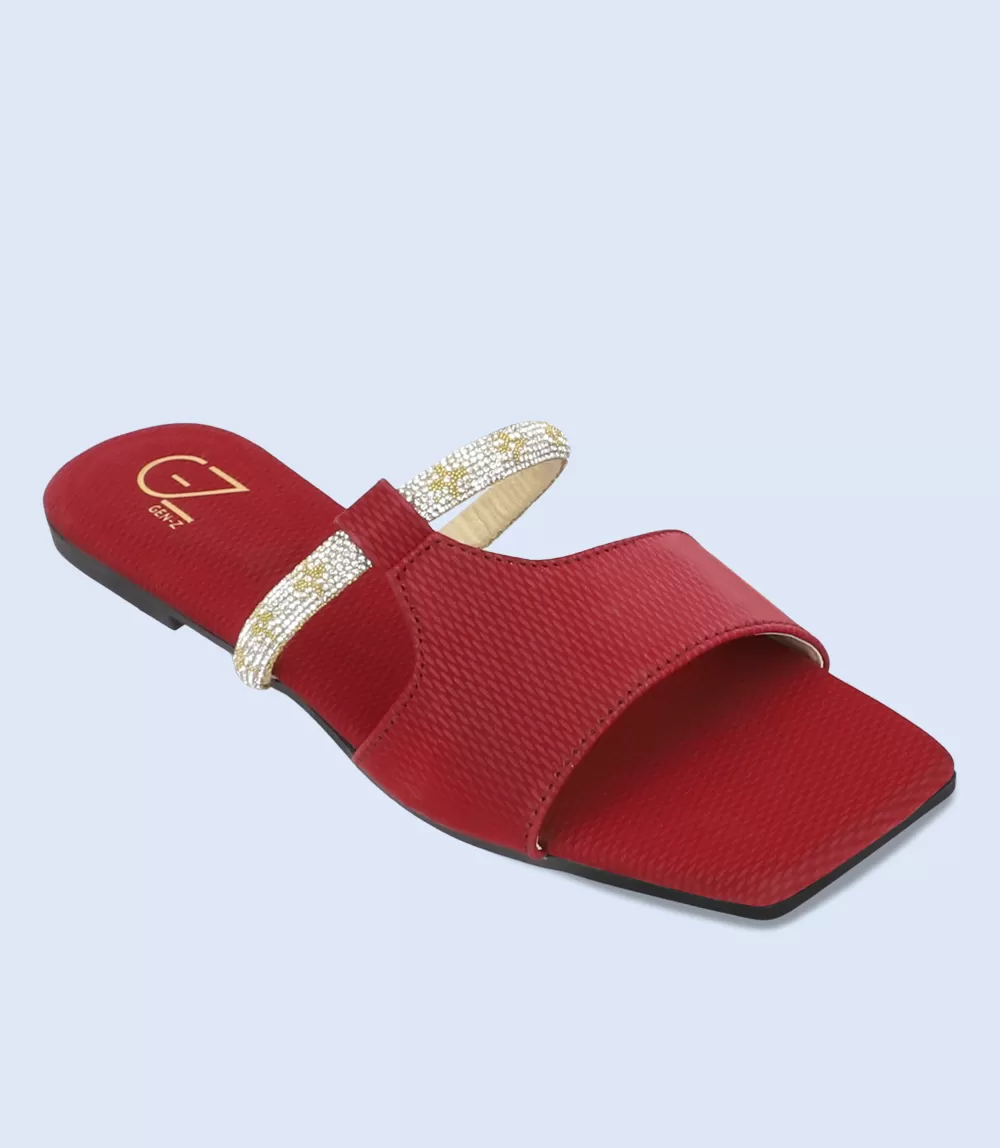 BW9478-MAROON-Women Slipper