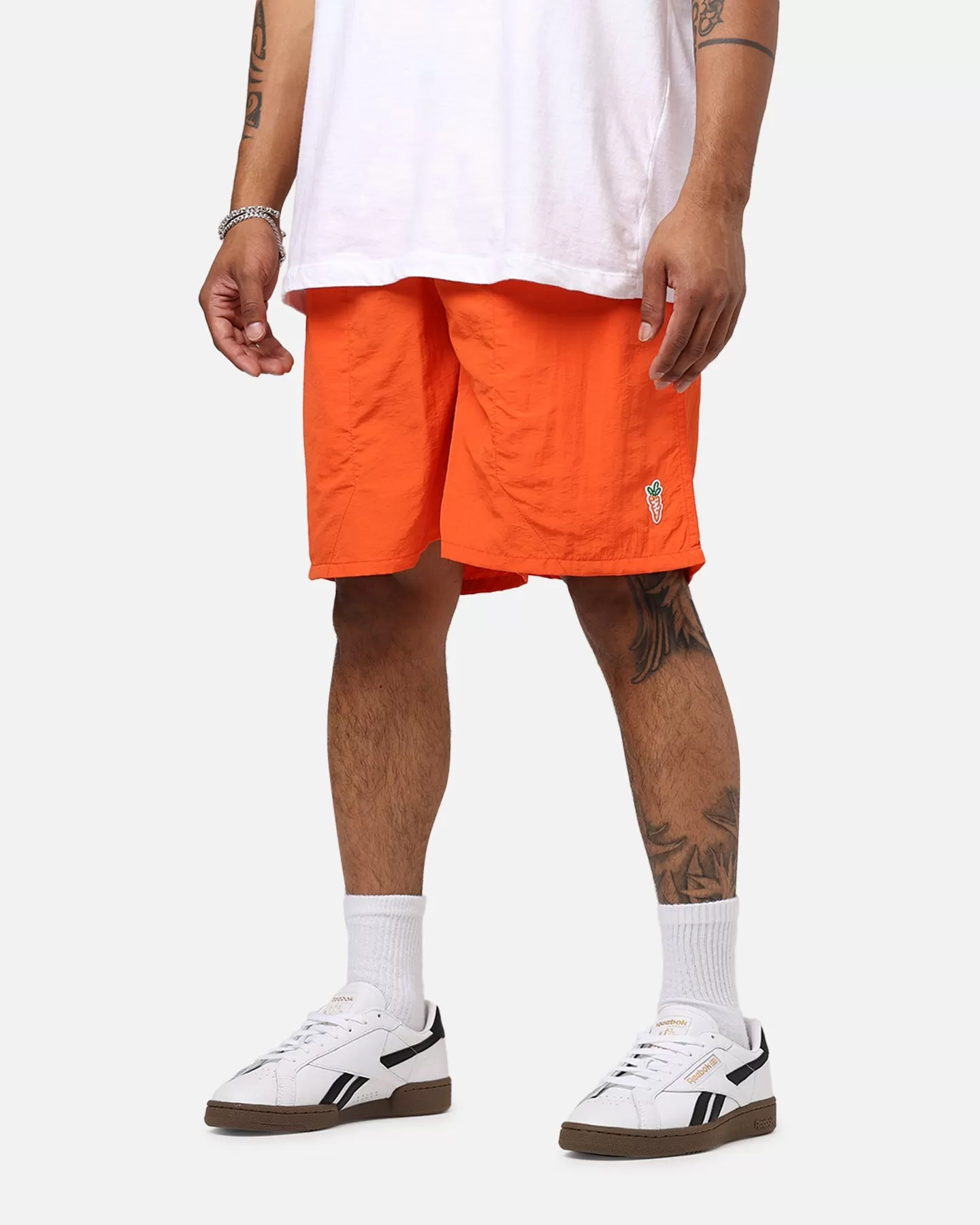 Carrots By Anwar Stem Nylon Shorts Orange