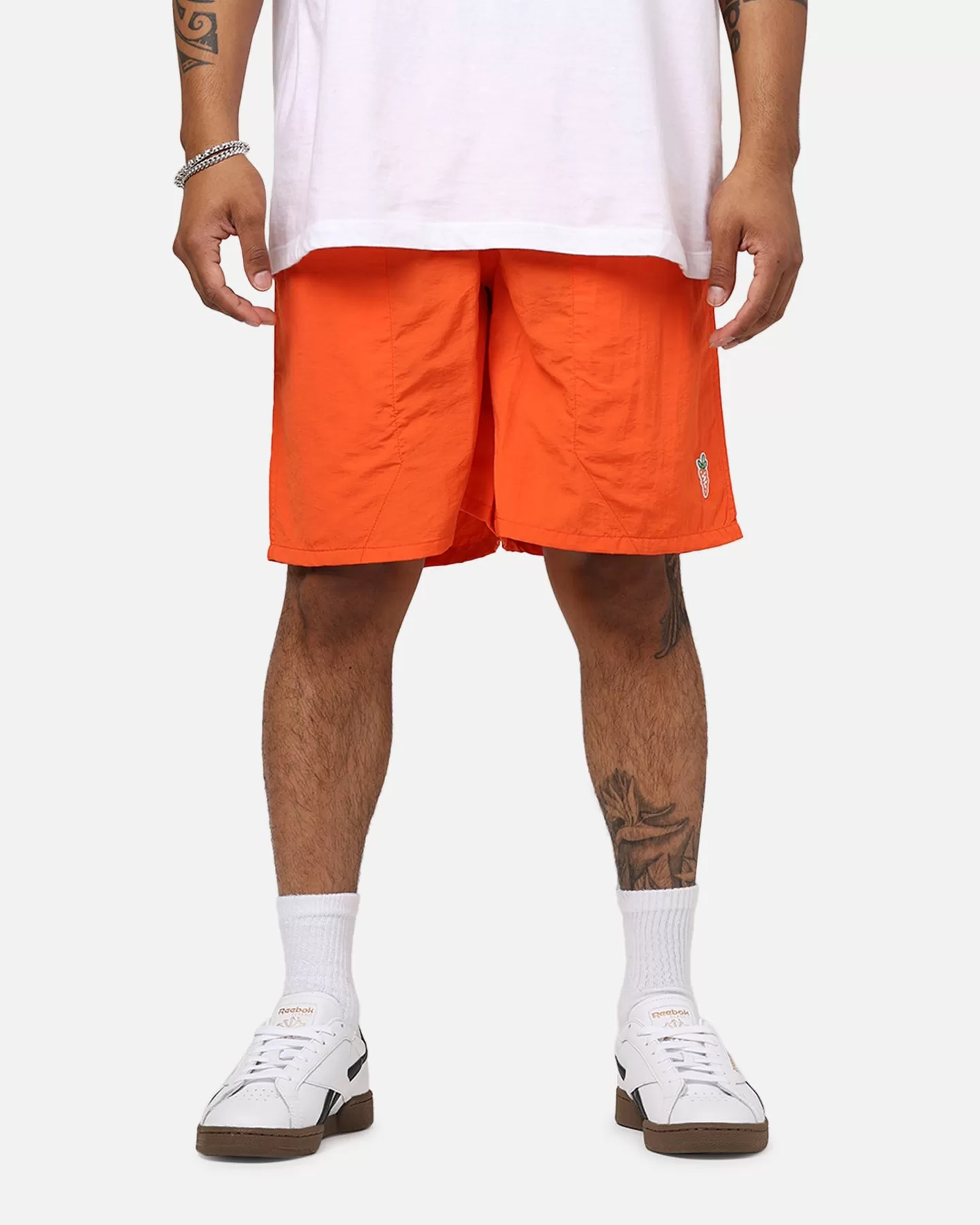 Carrots By Anwar Stem Nylon Shorts Orange