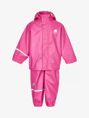 CeLaVi Real Pink Unlined Waterproof Rainwear Set