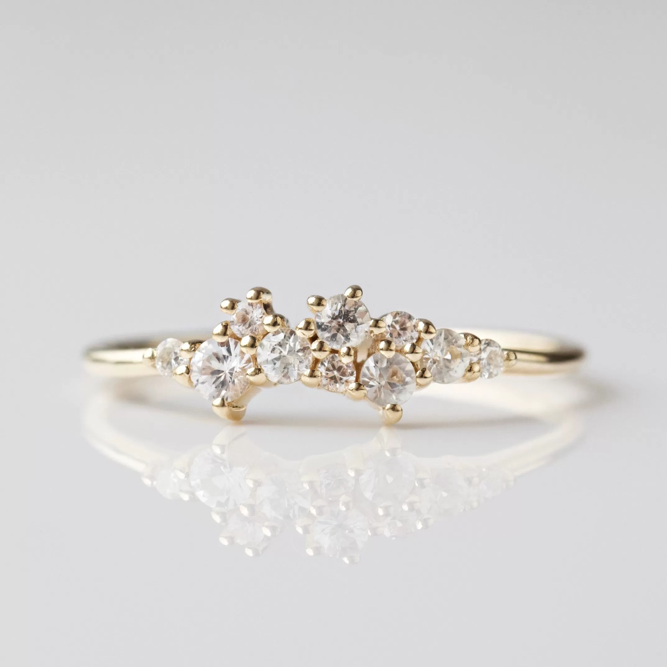 Celestia Sapphire & Diamond Scatter Ring