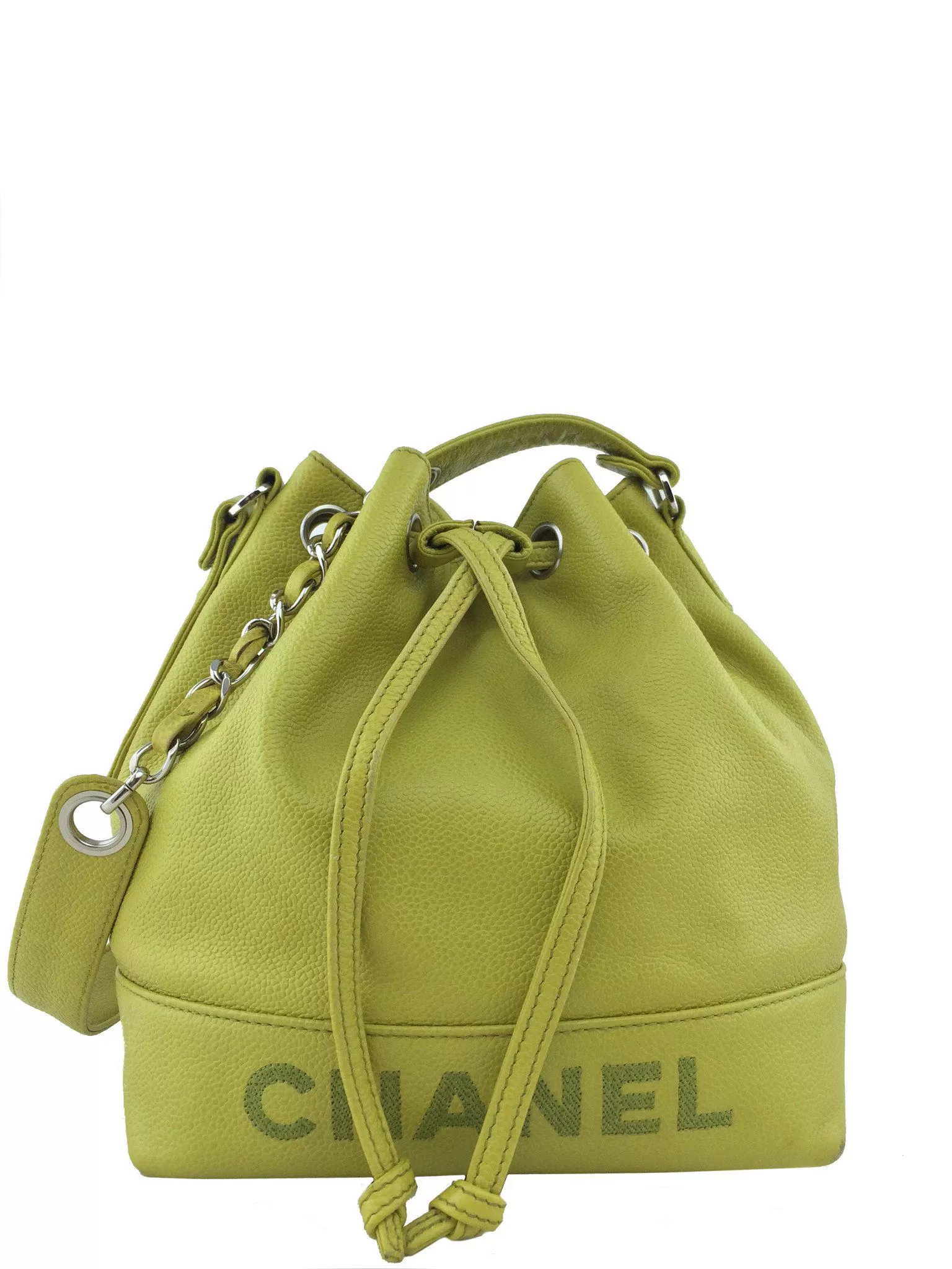 Chanel Caviar Leather Drawstring Bucket Bag