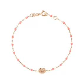 Child Madone Charm Classic Gigi Fuchsia bracelet, Rose Gold, 5.9"