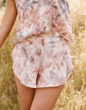 CUPRO DUSTY ROSE PETAL SHORTS