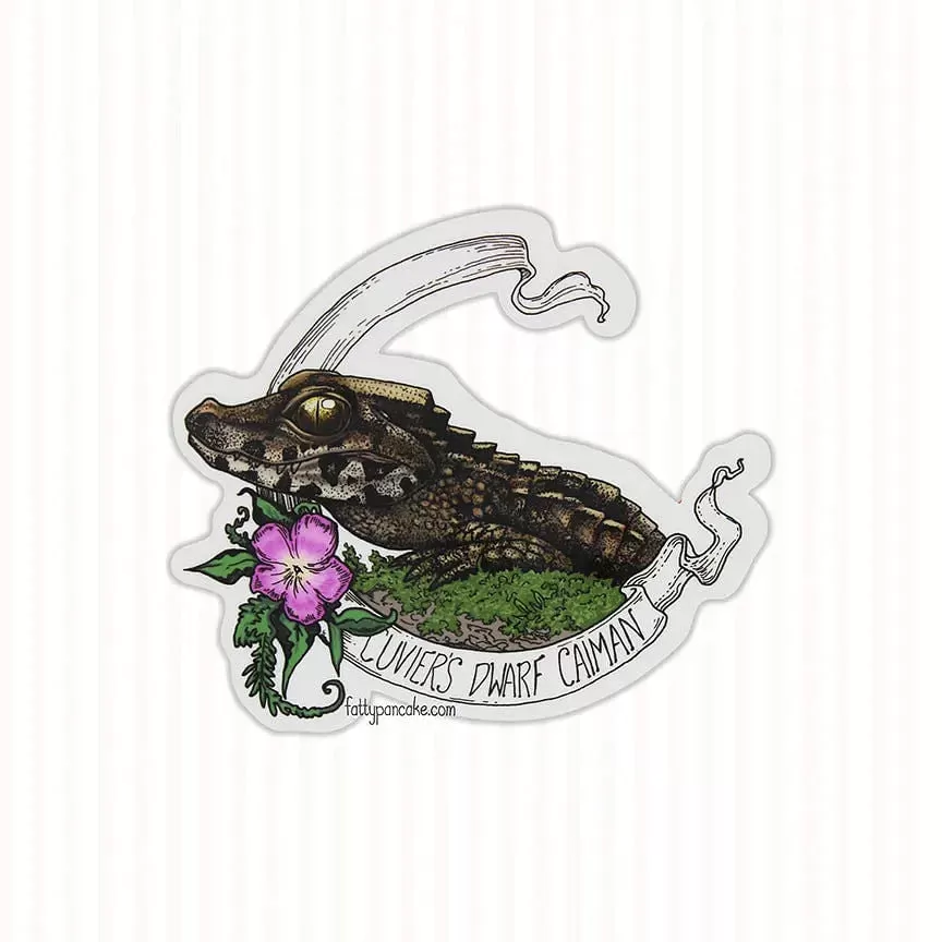 Cuvier's Dwarf Caiman Banner Sticker