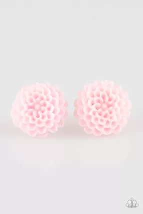 Dandelion Demure Pink Post Earrings - Paparazzi Accessories