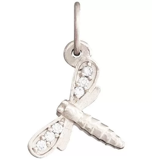 Dragonfly Mini Charm Pavé Diamonds