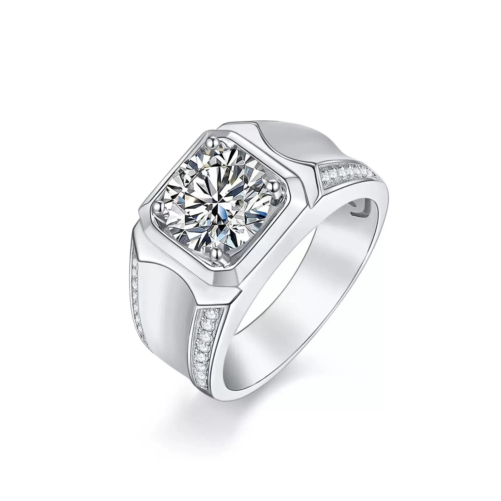 Elegant Moissanite 925 Sterling Ring