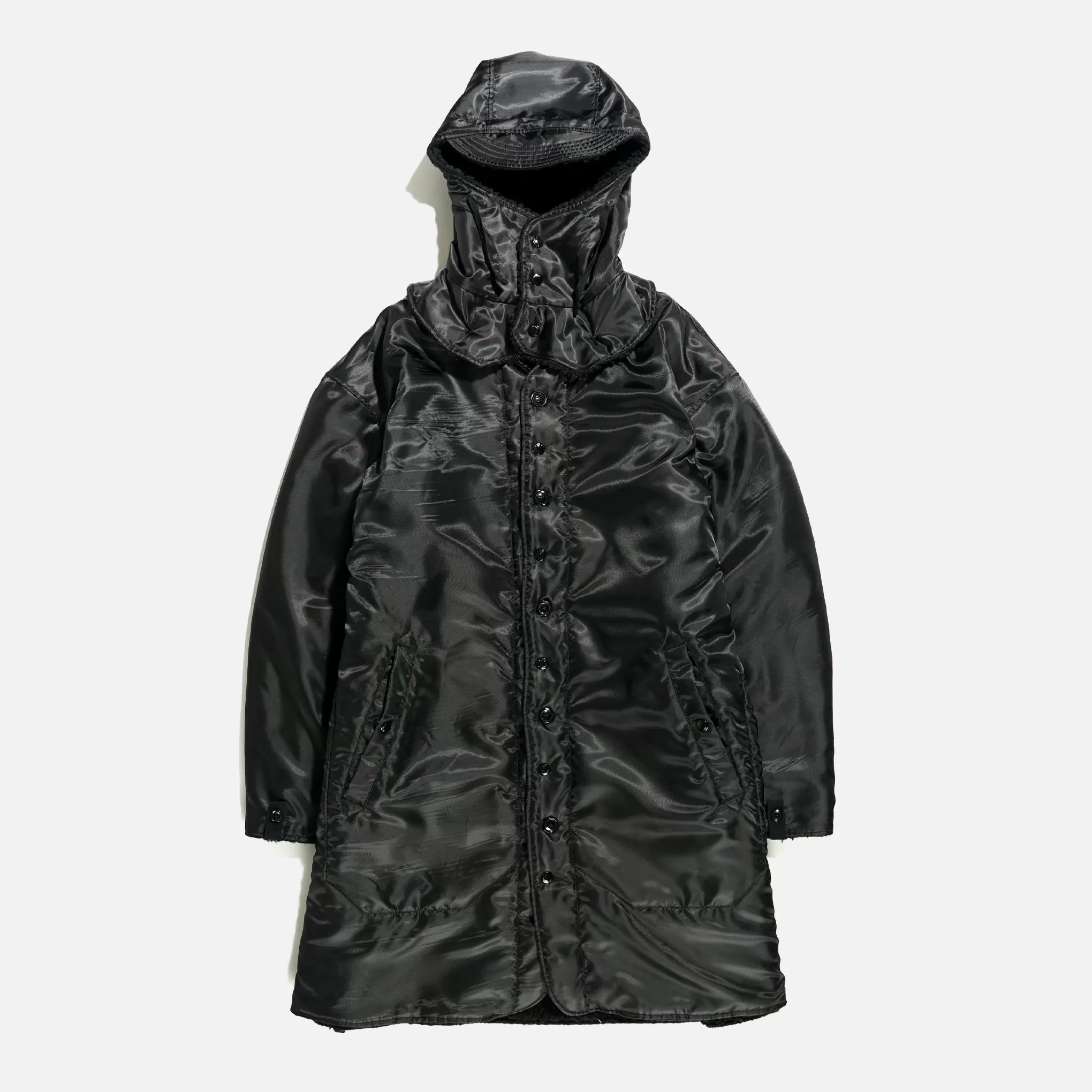 Engineered Garments Liner Jacket - Black Polyester Pilot Twill