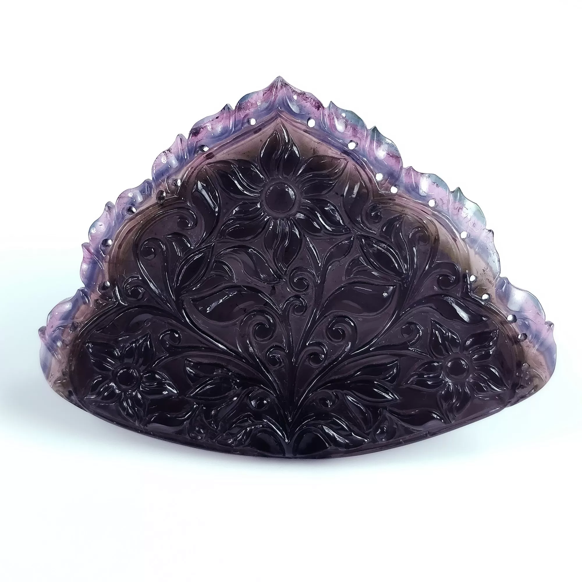 Exclusive Rare Watermelon TOURMALINE Gemstone Carving : 151.00cts Natural Untreated Pink Tourmaline Hand Carved Flower 80*59mm (With Video)