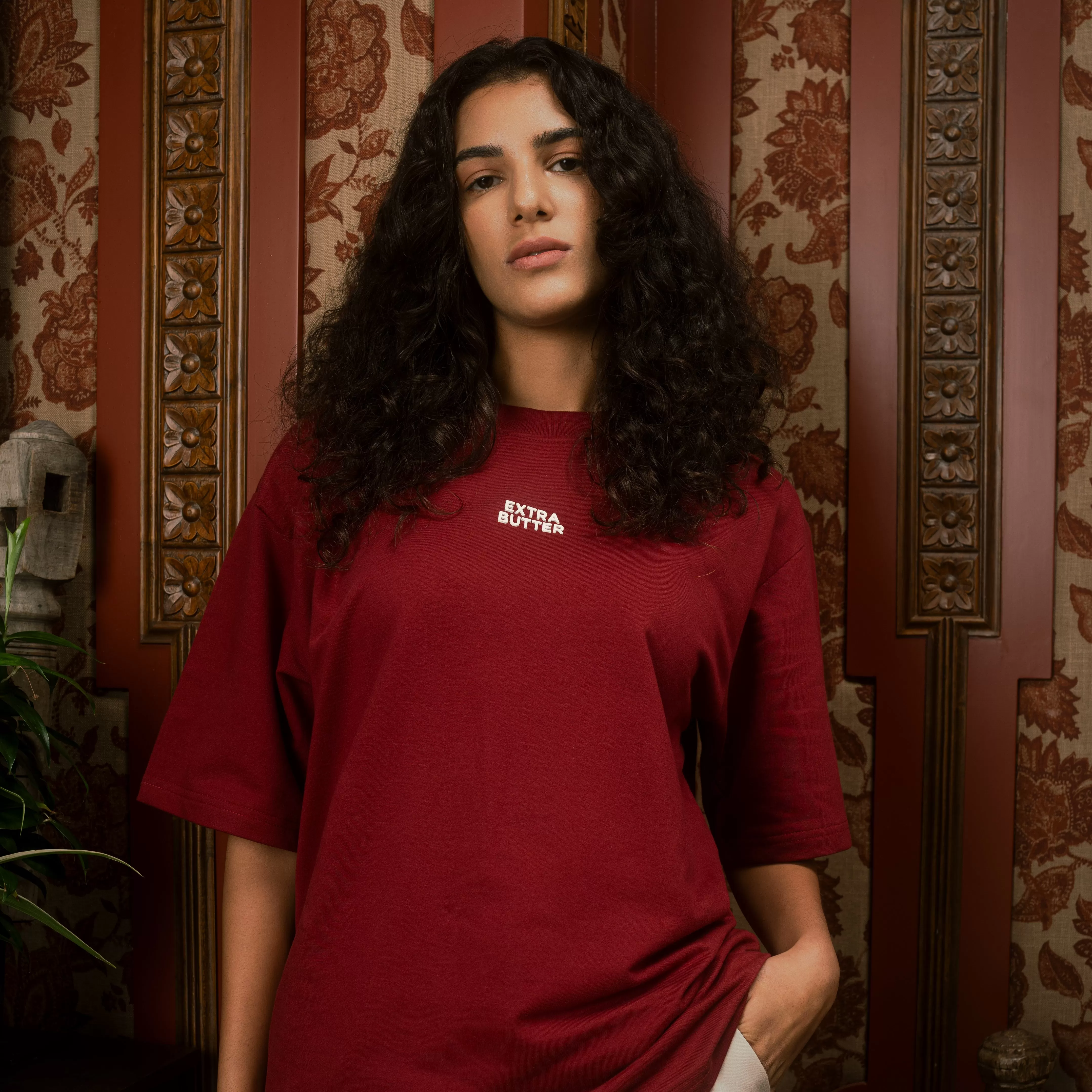 Extra Butter x Cricket Maroon Tee