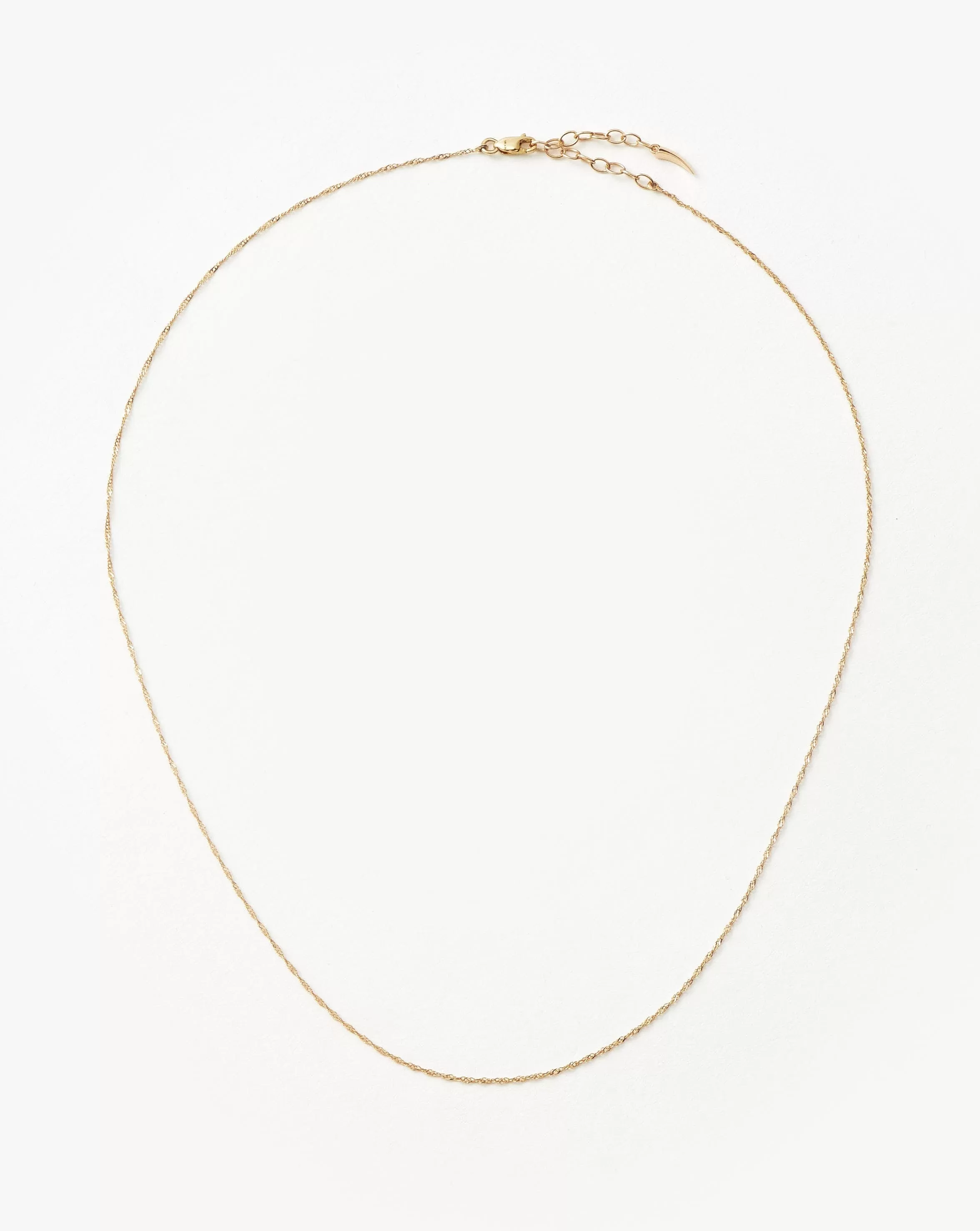 Fine Twisted Short Chain Necklace