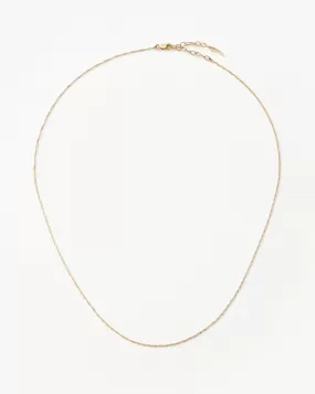 Fine Twisted Short Chain Necklace