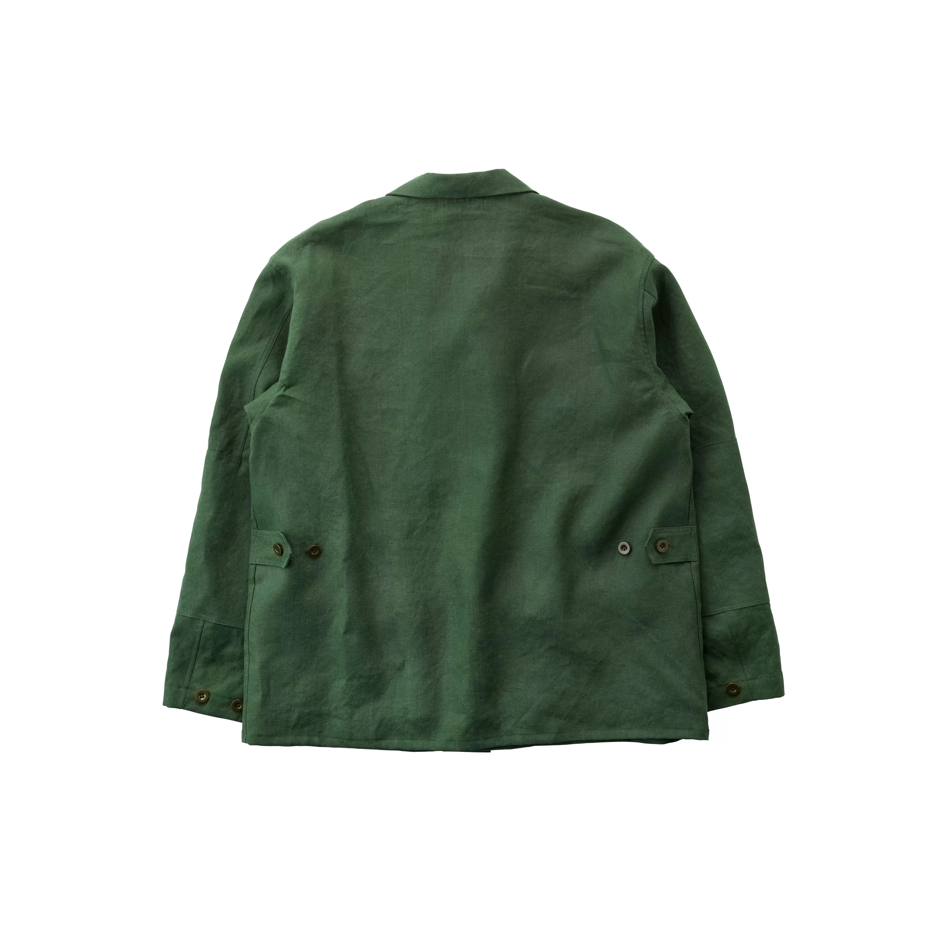 FK001-Fox Linen Forest Green Jacket