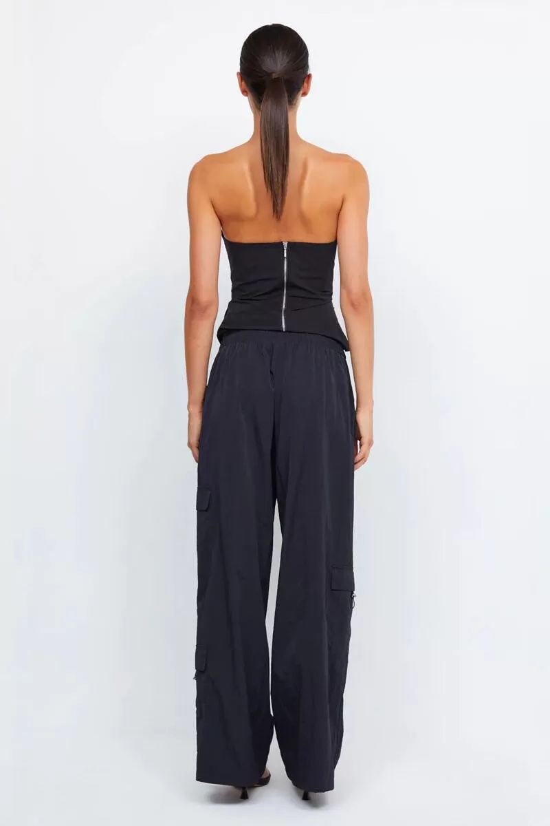 GAB DRAWCORD PANT-BLACK