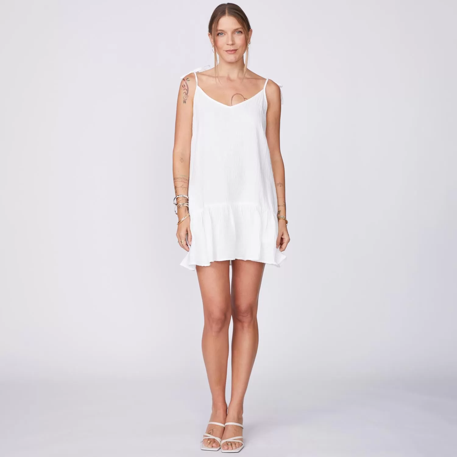 Gauze Sleeveless Easy Dress