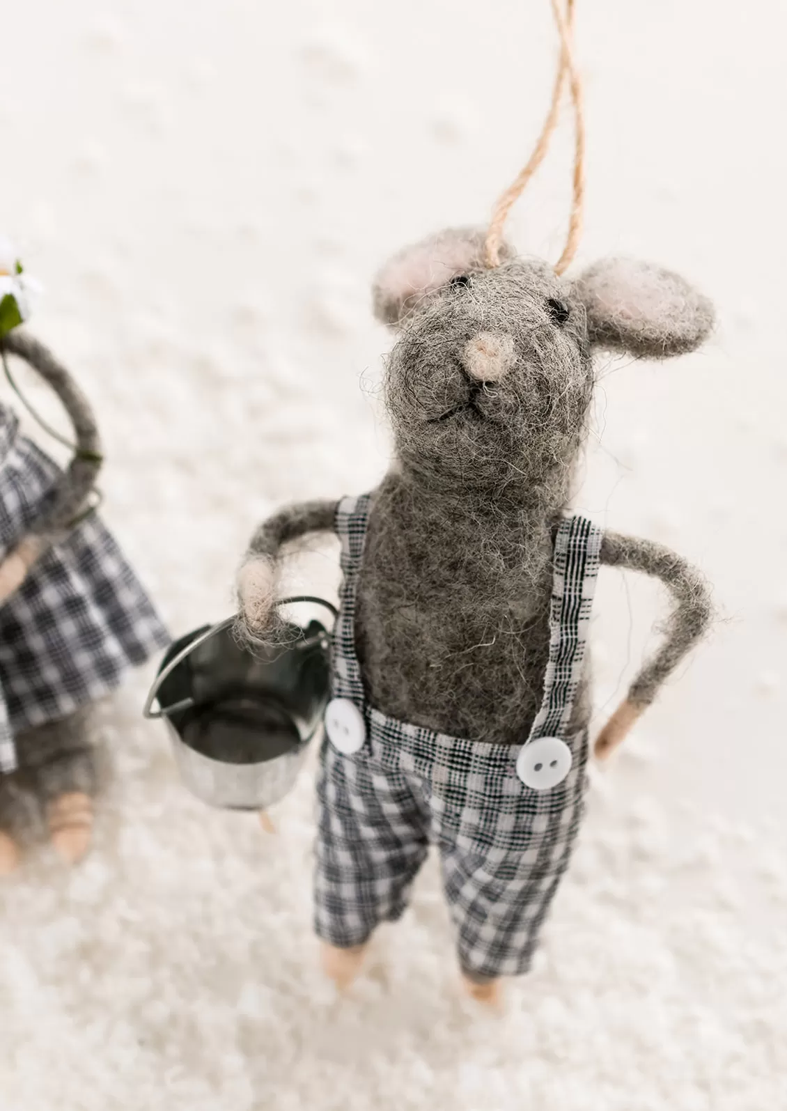 Gingham Gardener Ornament