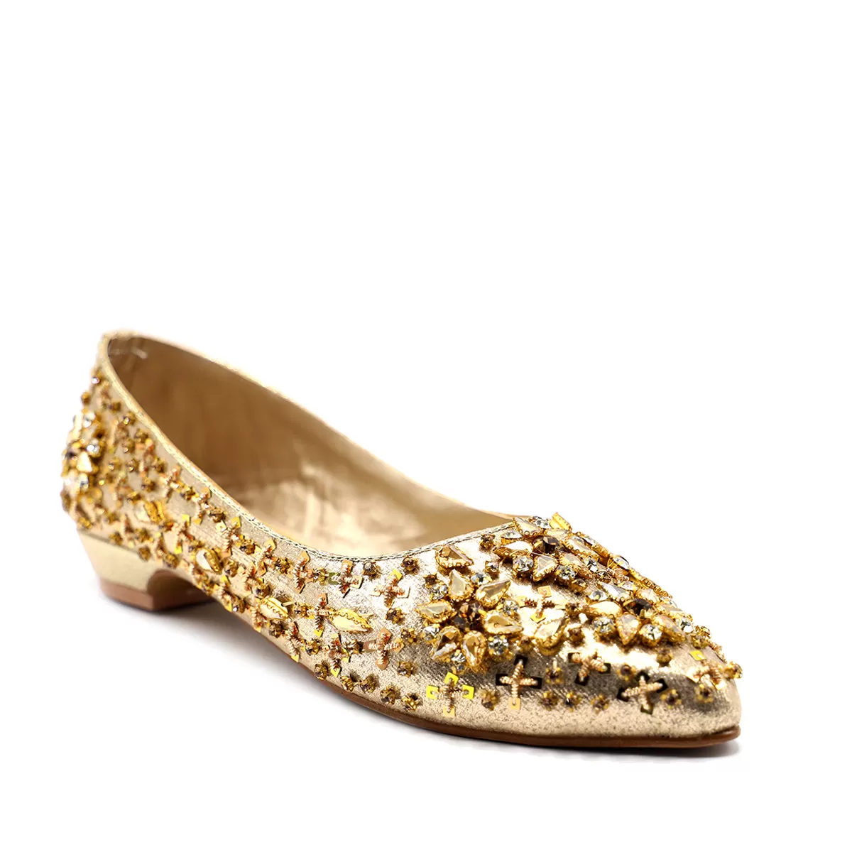 Golden Bridal Court Shoes 087111