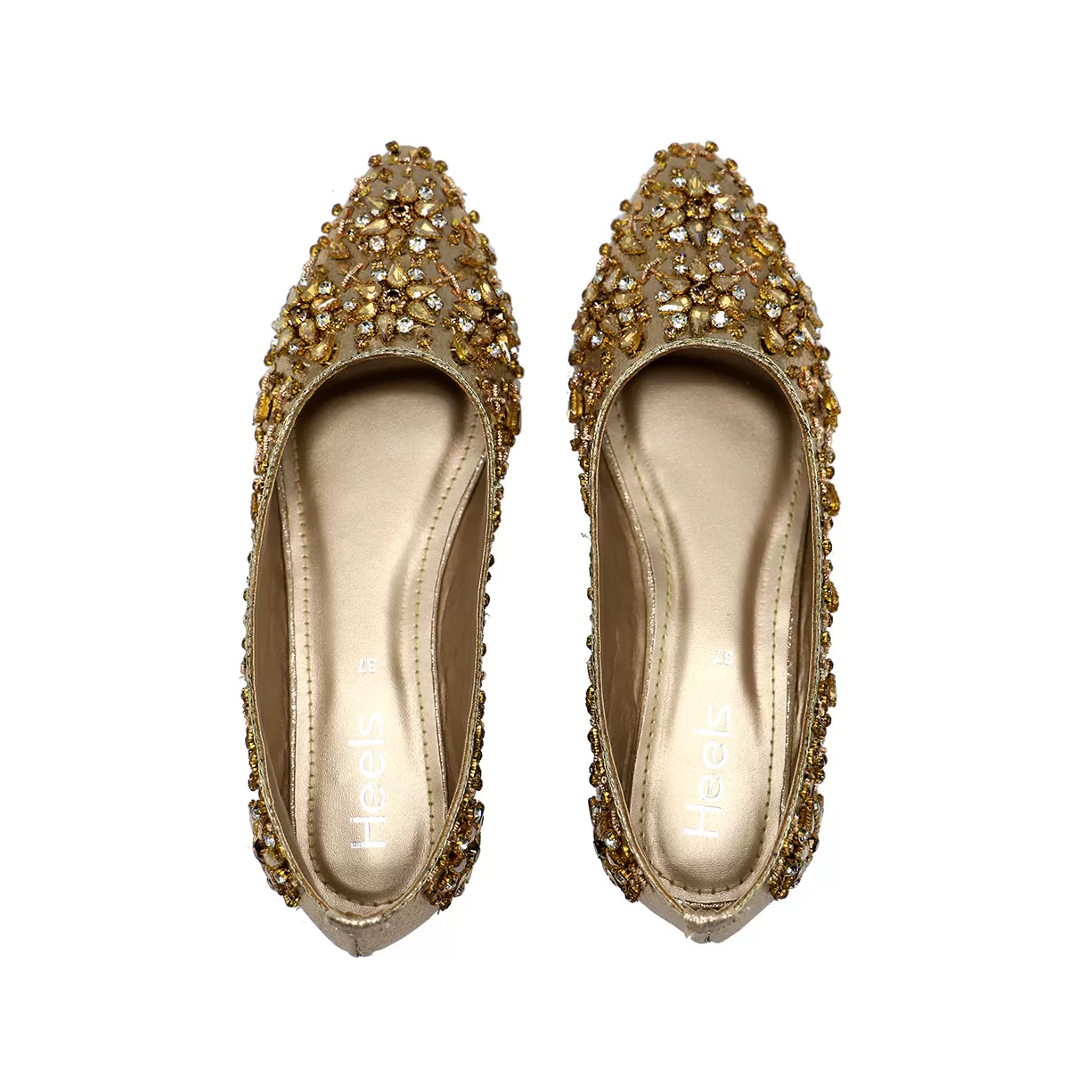 Golden Bridal Court Shoes 087111