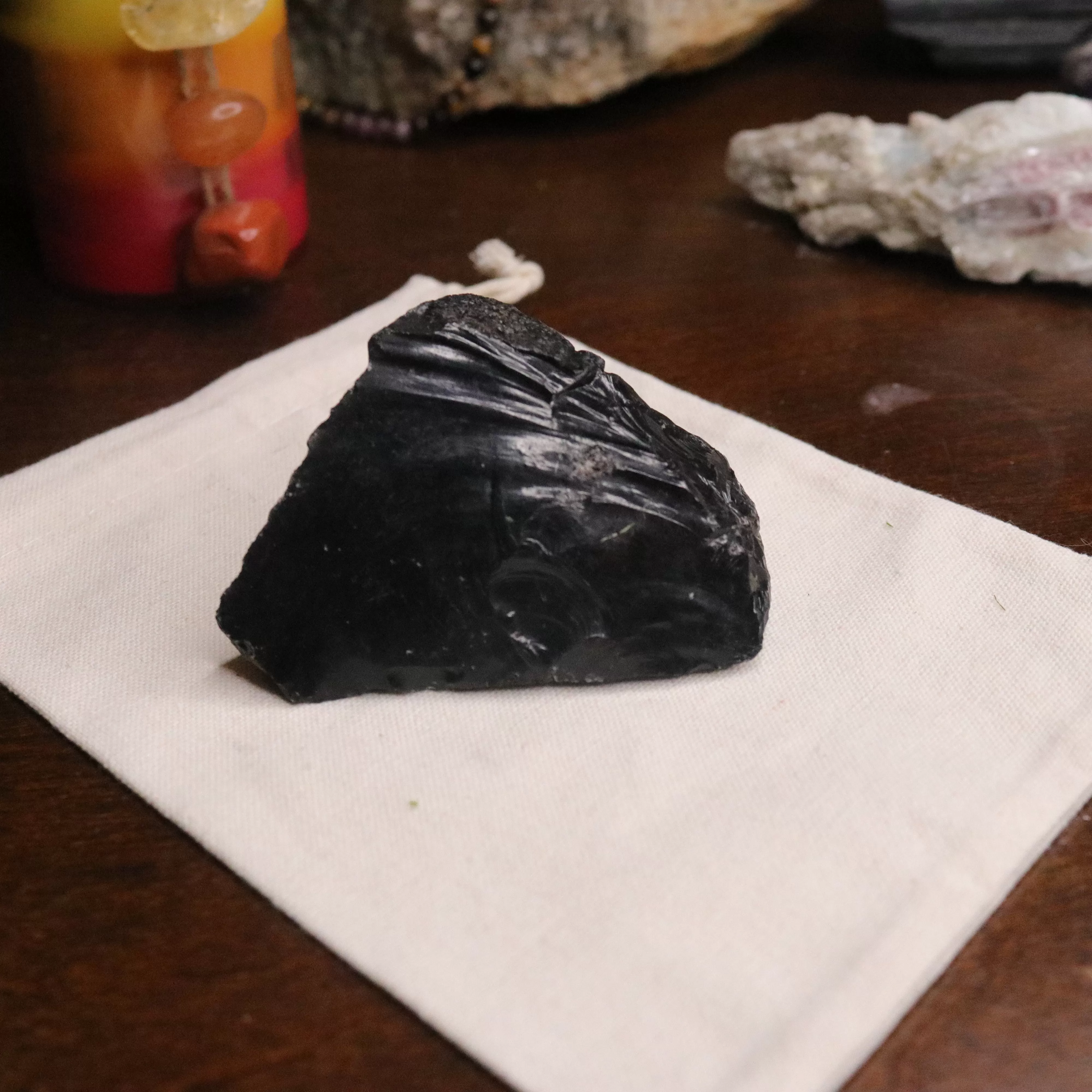 Hand Collected Black Obsidian Volcanic Glass ~ Hand Collected locale: Washington, USA