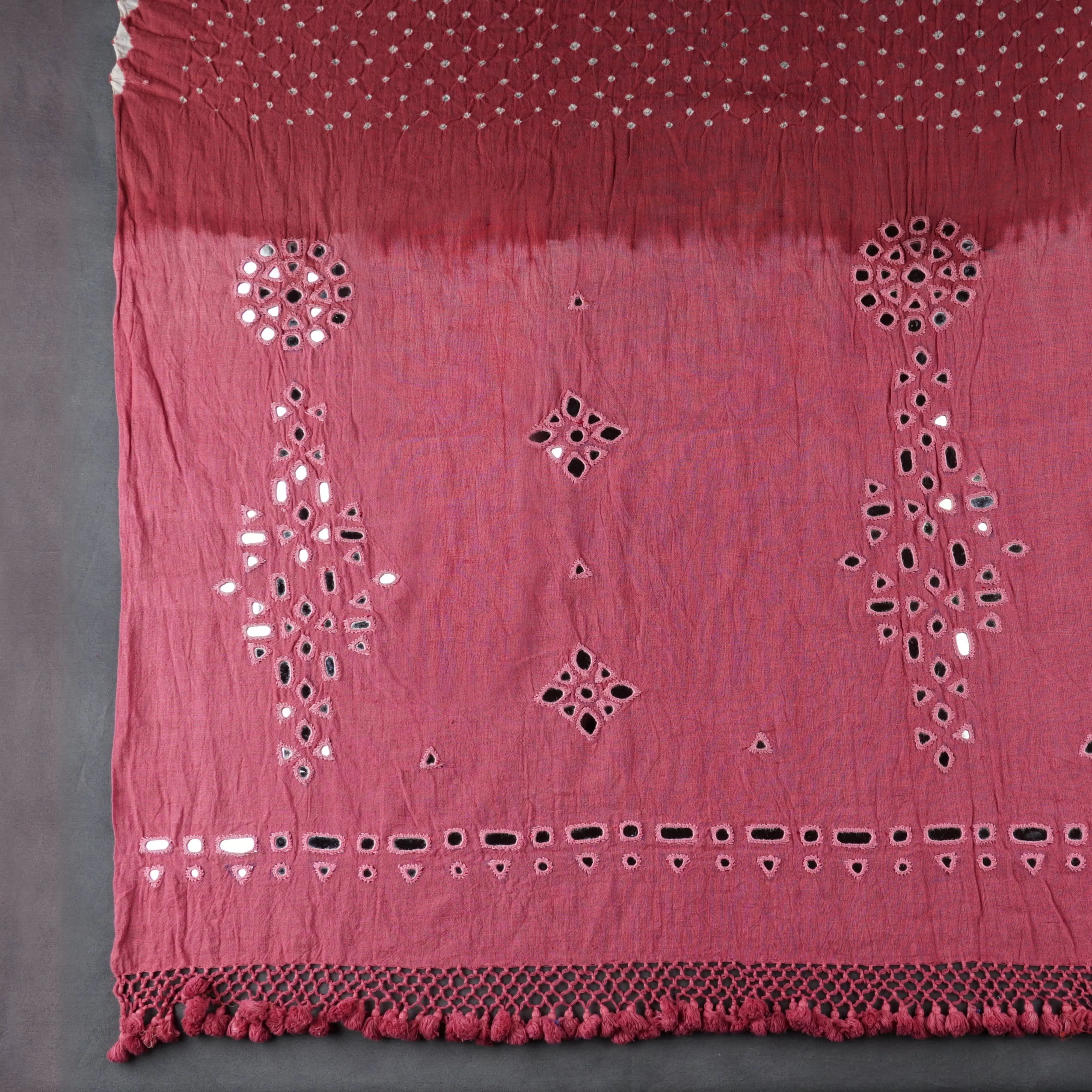 Handwoven Maroon with Pink Kala Cotton Saree - 1789N023112DSC