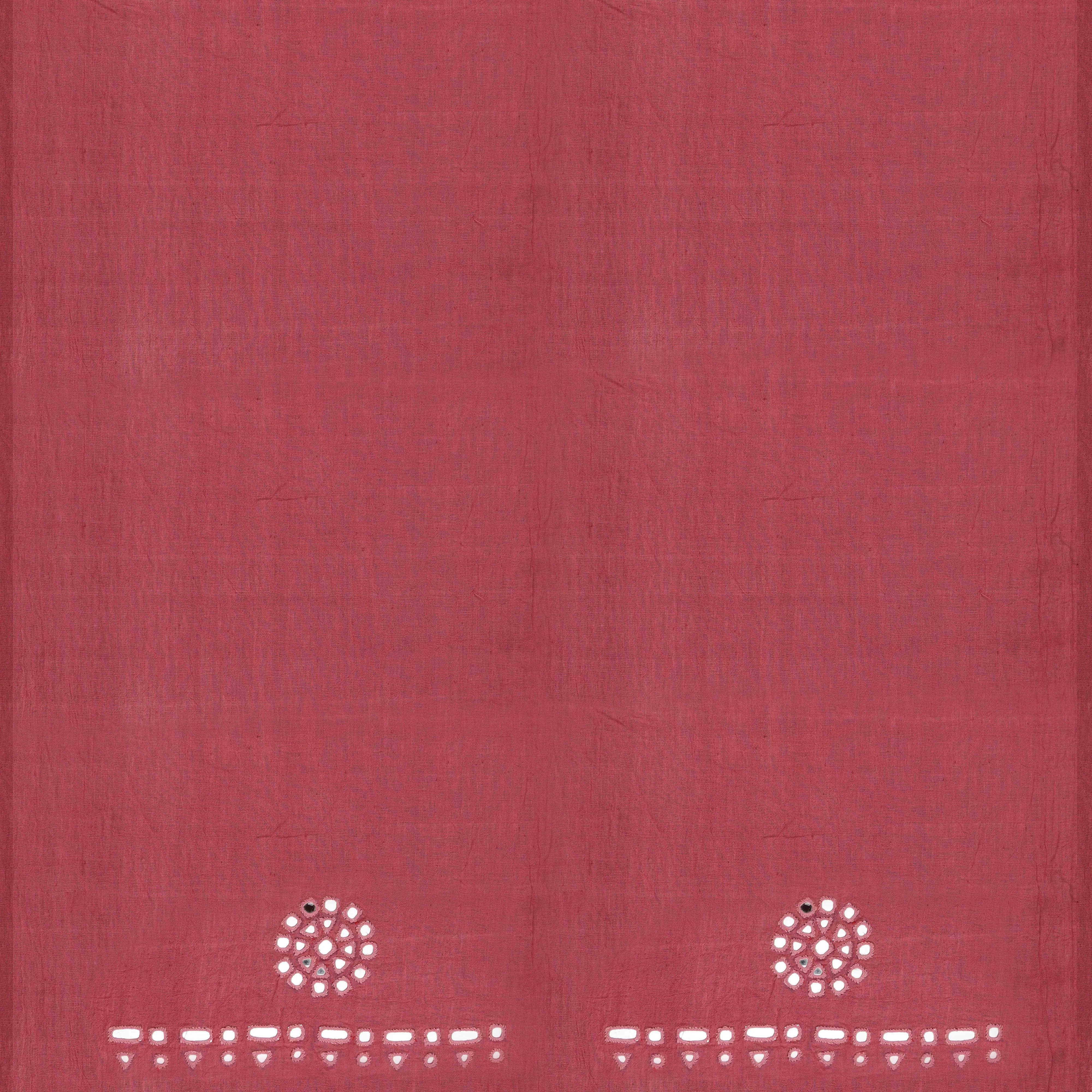 Handwoven Maroon with Pink Kala Cotton Saree - 1789N023112DSC