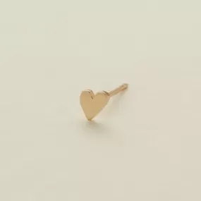 Heart Single Stud Earring