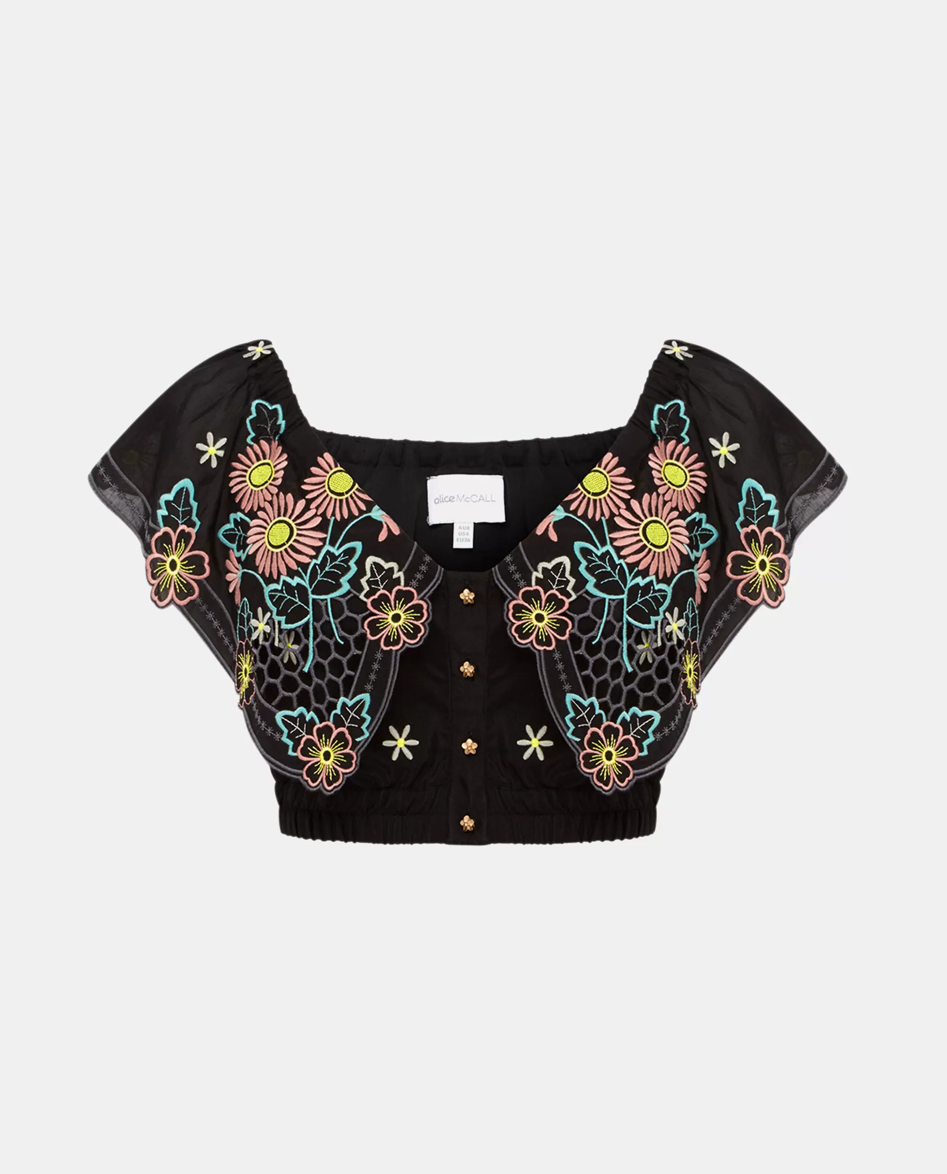 Honeycomb Daisy Crop Top