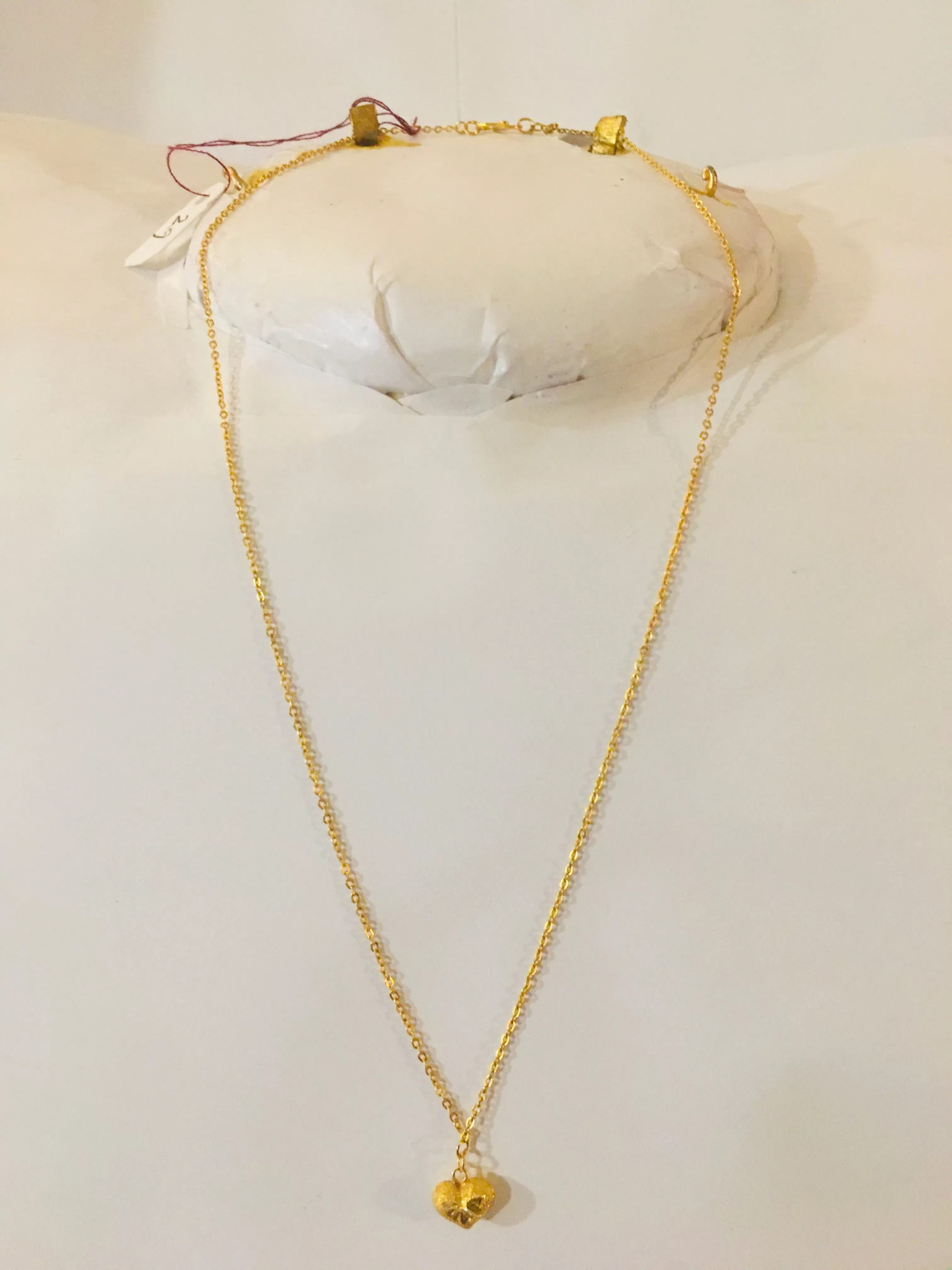 Item no. SP1025 Bangkok Solid gold 15.5” New Necklace & 2g.