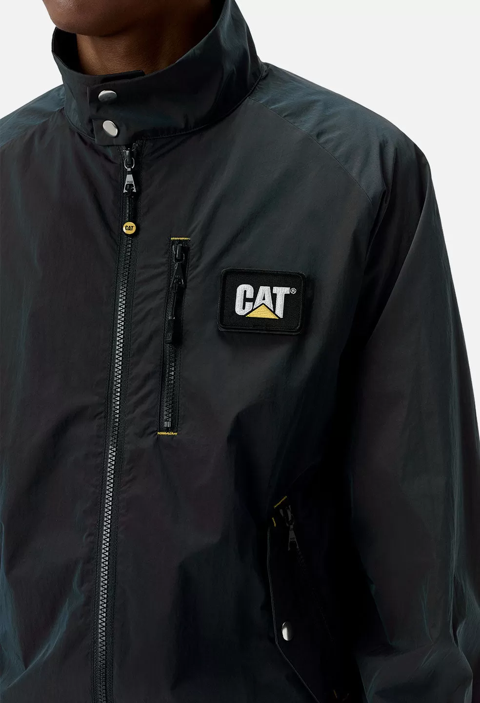 JE X CAT Iridescent Harrington Jacket / Navy